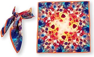 KAIYI 53x53CM 100% Pure Mulberry Silk Scarf for Women - Lightweight Breathable Neckerchief, Headscarf, Bandana - Elegant 2...