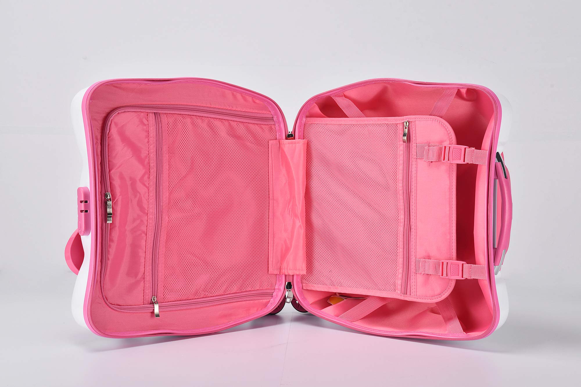 MOREFUN Girls 20 Inch Carry on Luggage Hardside Rolling Suitcase