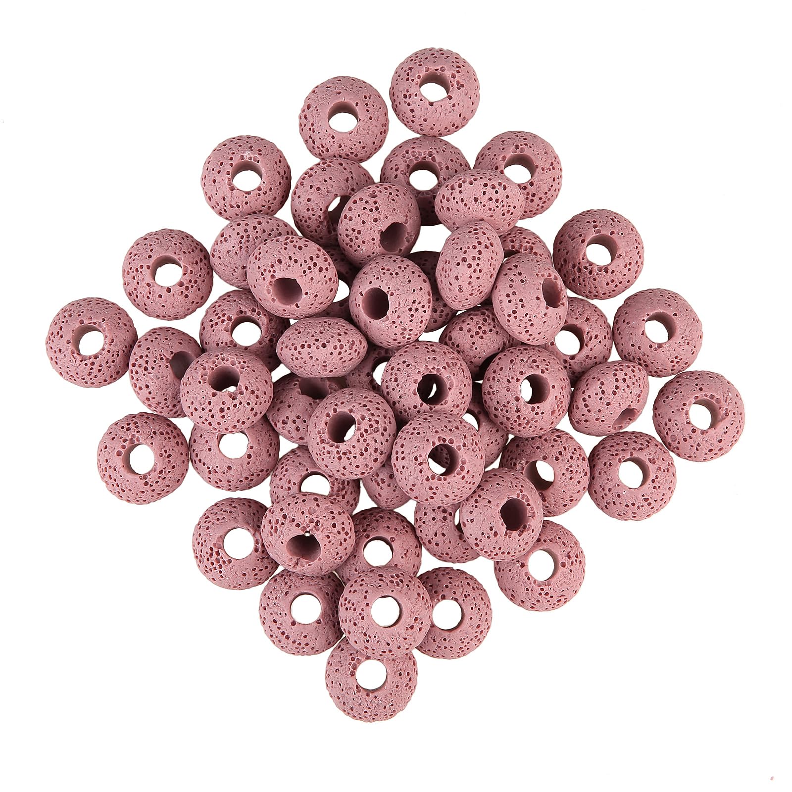 Pierre de lave pour bijoux Nupuyai perles de roche volcanique 5mm 6mm pour diffuseur huiles