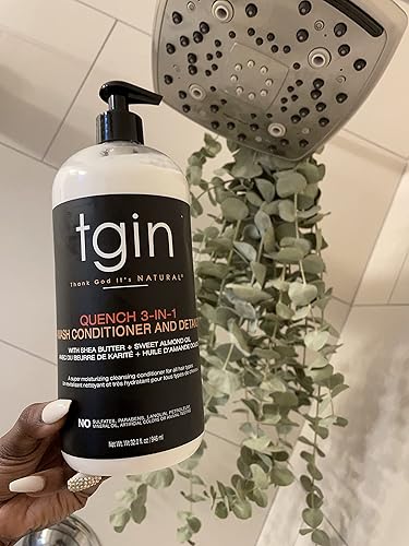 Miniatura 6 de tgin Quench - Acondicionador y desenredante 3 en 1 para cabello seco cabello rizado 13 onzas