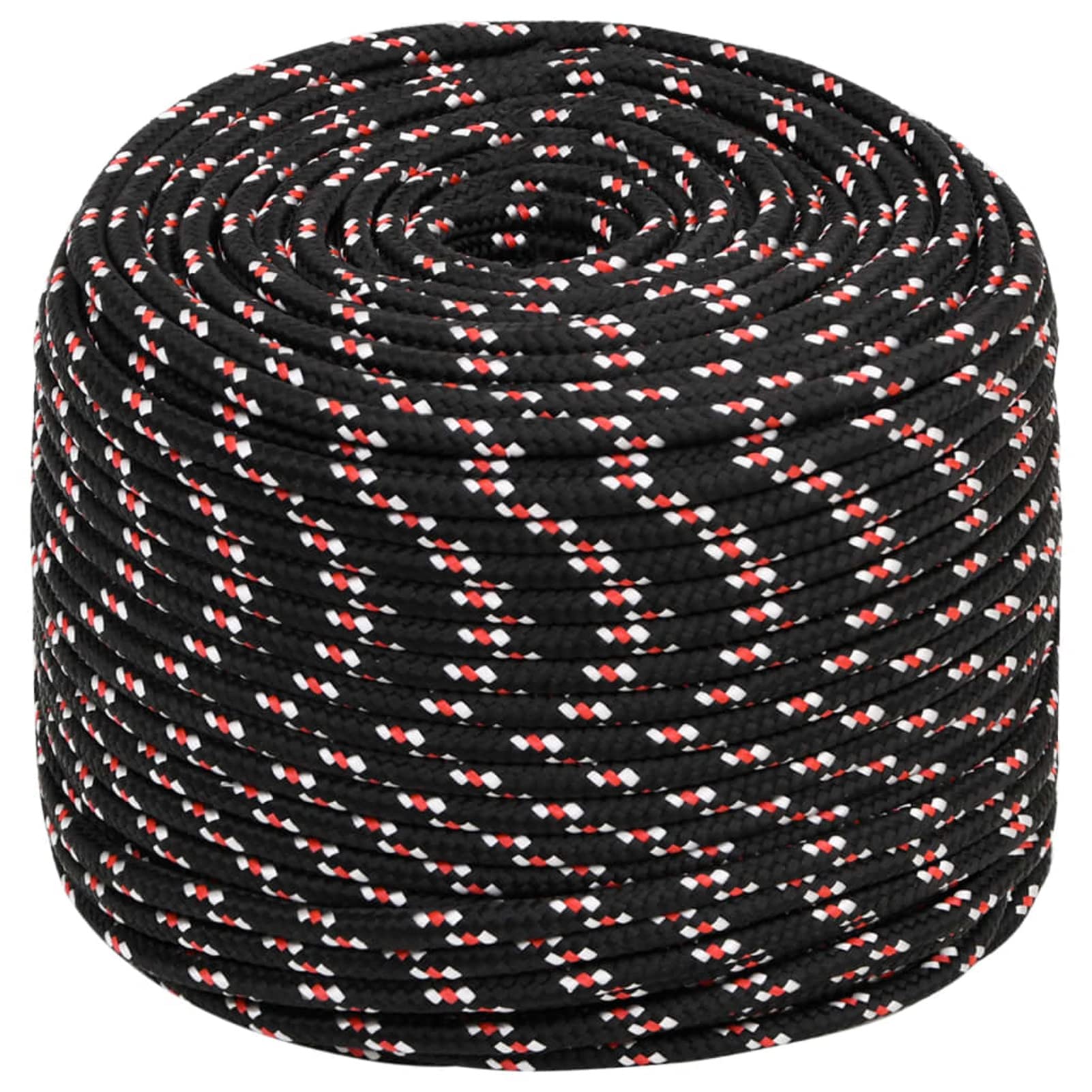 Cuerda de Barco Polipropileno Negra 10 mm 500 m, Roll Drap, Cuerda Marina, Cuerda Tendedero, Cuerda Toldo Exterior, Cuerda De Lona, Cuerda Barco