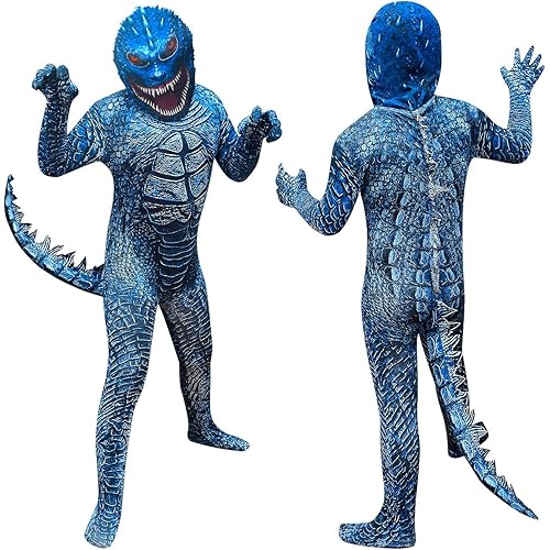 Halloween Costume for Kids Dinosaur Cosplay Full Jumpsuits