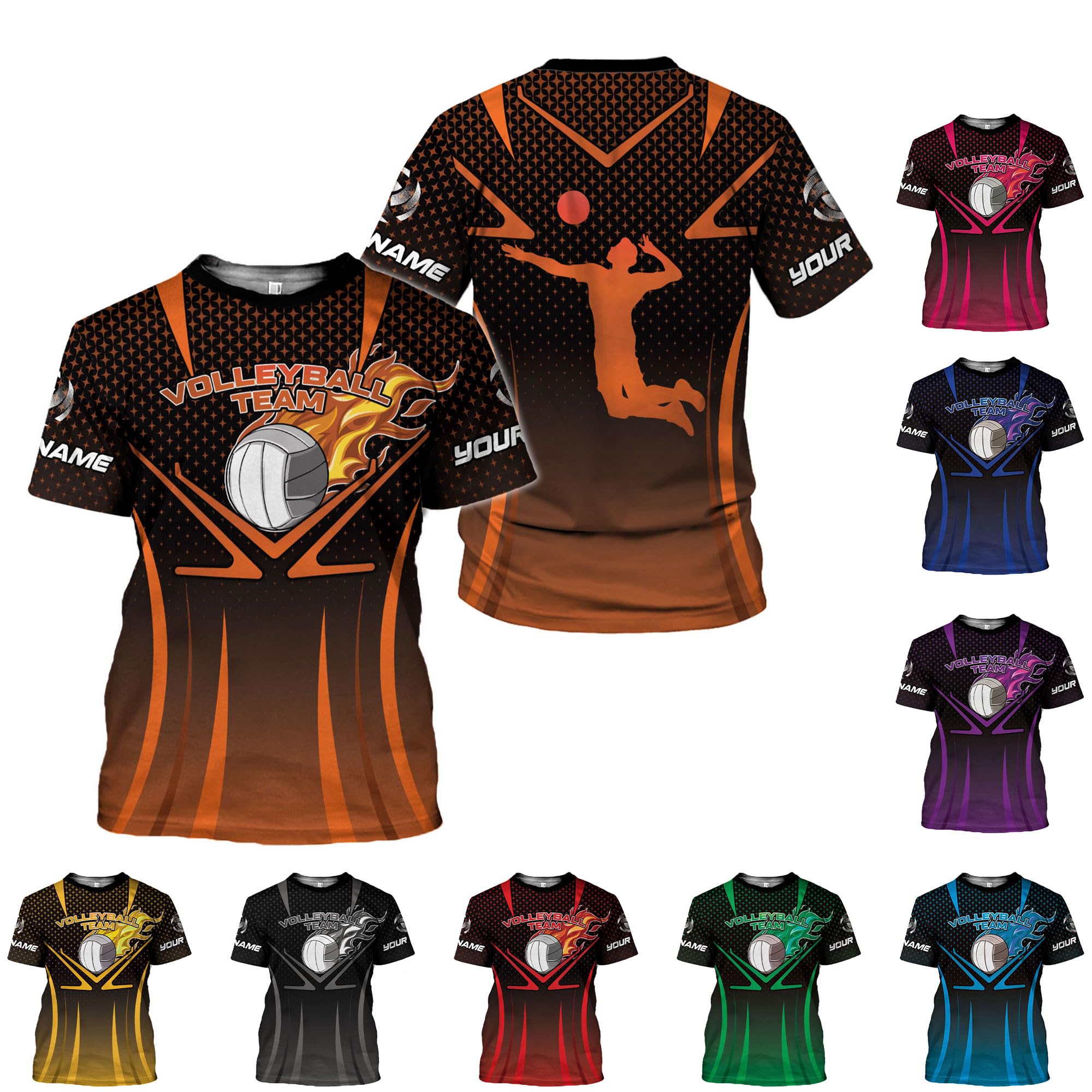 MAPrints Personalized Volleyball Shirt, Volleyball 3D Tshirt for Men & Women, Volleyball Uniform, Shirt for Volleyball Lover (Volleyball 26)