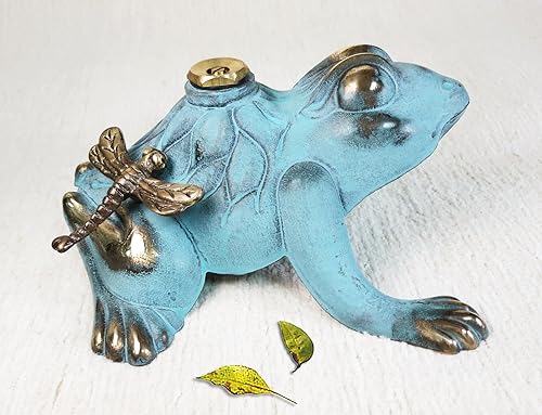 Miniatura 4 de Rociador decorativo de latón para césped y jardín, con una pequeña libélula en la parte posterior