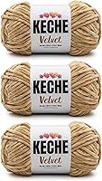 Vista 76 de Keche Hilo de terciopelo para ganchillo, manta de felpilla suave, voluminosa, hilo amigurumi, 3.53 oz (132 yardas), color menta