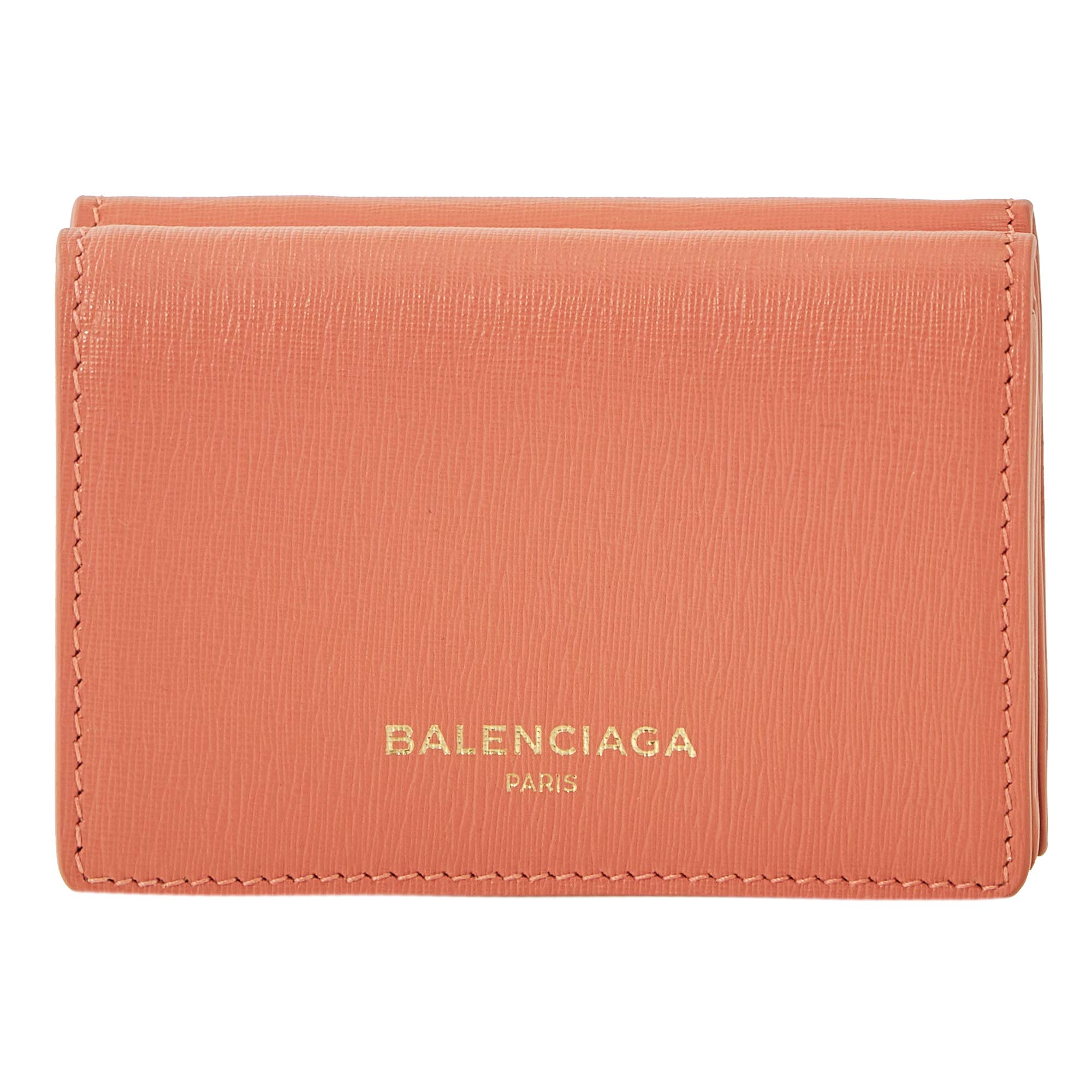 BALENCIAGA [バレンシアガ] 3つ折り財布 490621 DLK0N 6811 エッセンシャル サーモンピンク [並行輸入品]