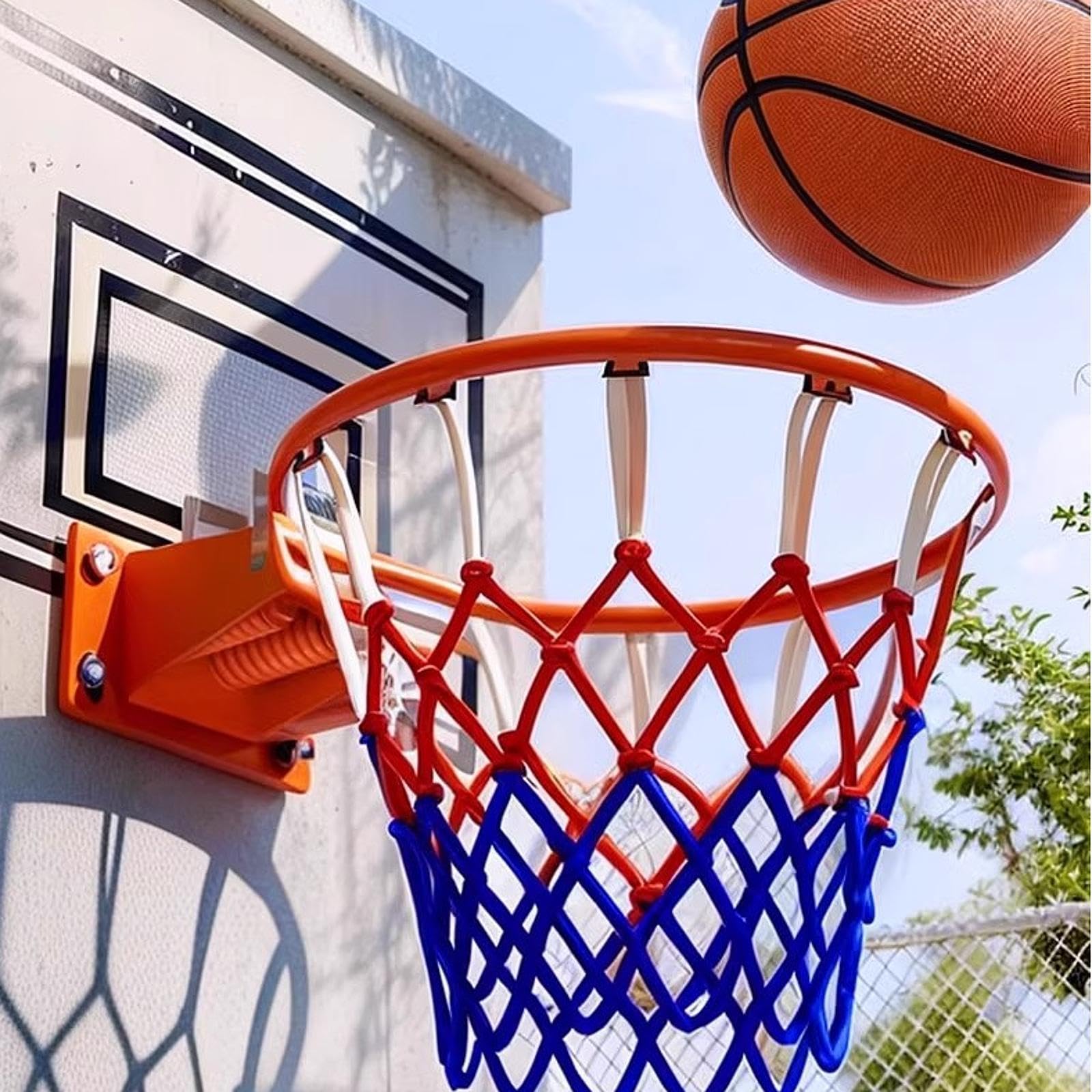 harayaa Canestro Da Basket, Struttura per Basket Facile Da Installare con Rete per Praticare Sport
