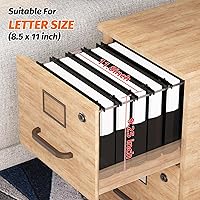 Vista 3 de Extra Capacity Plastic Hanging File Folders,12 Pack Reinforced Hang Folders Letter Size,Accordian Pocket,Heavy Duty 2 Inch Expansion,Hard Hanging