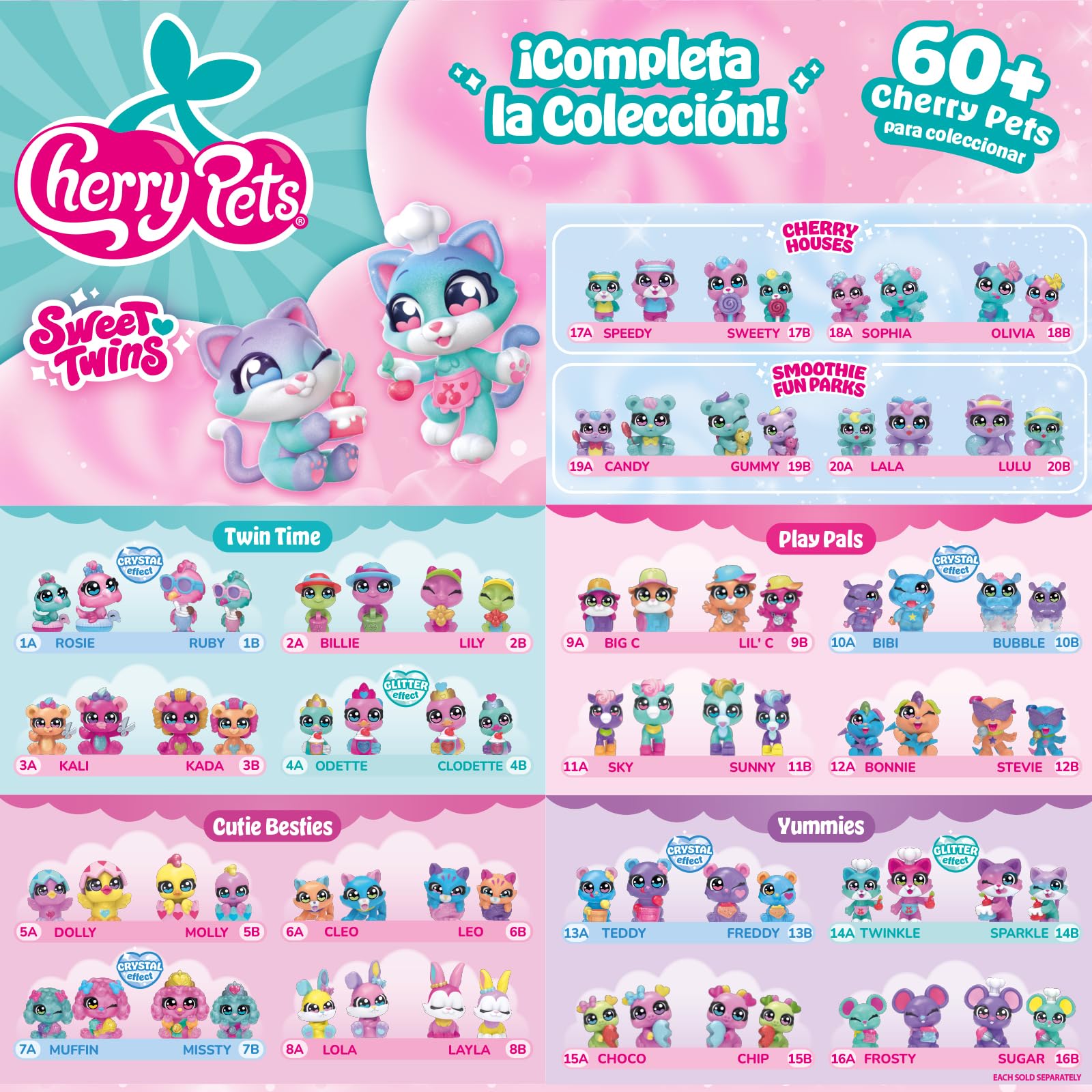 Smoothie Fun Park Bear Twins. Casita con Parque de Atracciones en Forma de Smoothie: Incluye 1 Smoothie, 2 Figuras exclusivas “Color Reveal” y 3 Accesorios
