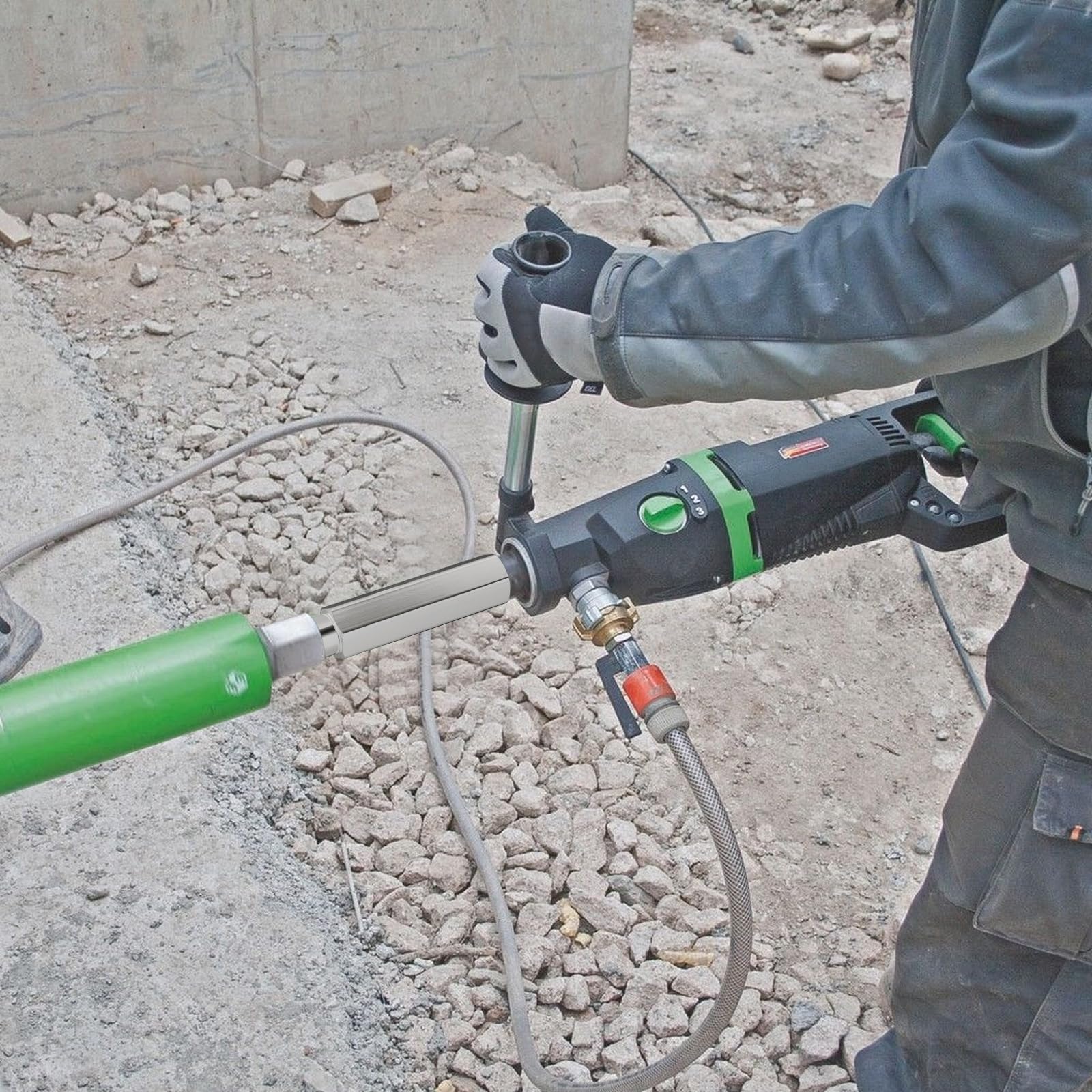 CPROSP Estensione per Corona Diamantata, Prolunga per Carotatrice Lega di Alluminio 1 1/4 UNC 300 mm, Prolunghe per Trapano 1 1/4, Lunghezza Della Filettatura 250 mm
