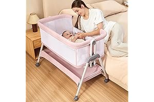 ANGELBLISS Baby Bassinet for Girls - Perfect for Safe and Comfortable Nights