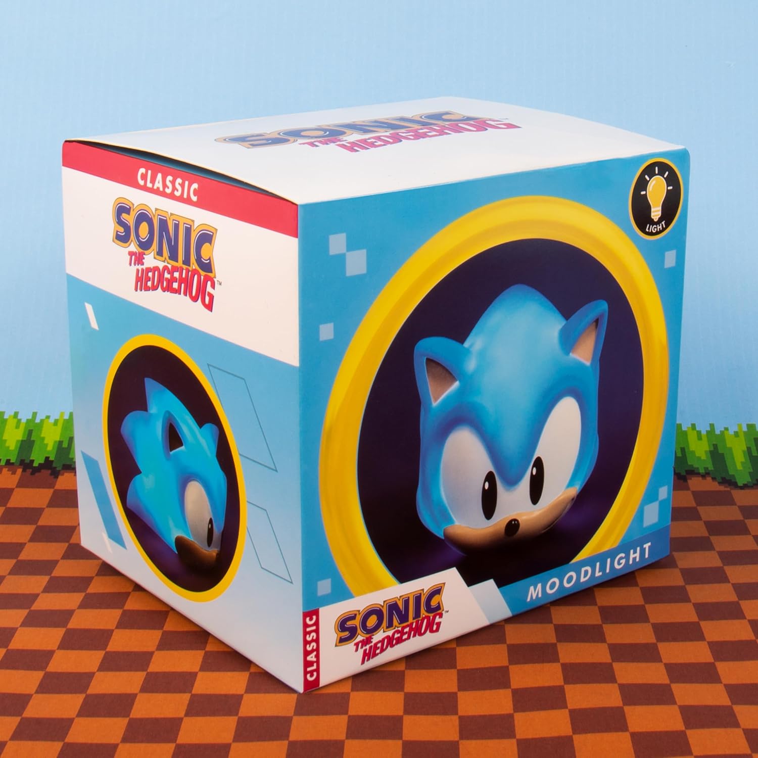 Sonic The Hedgehog 3D Shaped Transducer Mood Light.Sonic Soft Glow Night Light.Shaped Gaming Light.Officially Licensed Sonic The Hedgehog Merchandise