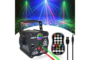 Party Lights: Halloween Extravaganza with Disco Ball and Sound Activated Stage Laser