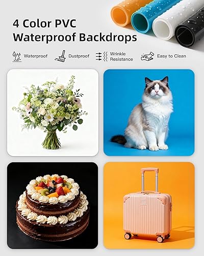 Miniatura 3 de Glendan Caja de luz fotográfica de 32 x 32 pulgadas, caja de luz grande para fotos con 3 paneles de luz, 792 cuentas LED, CRI >95, kit de tienda