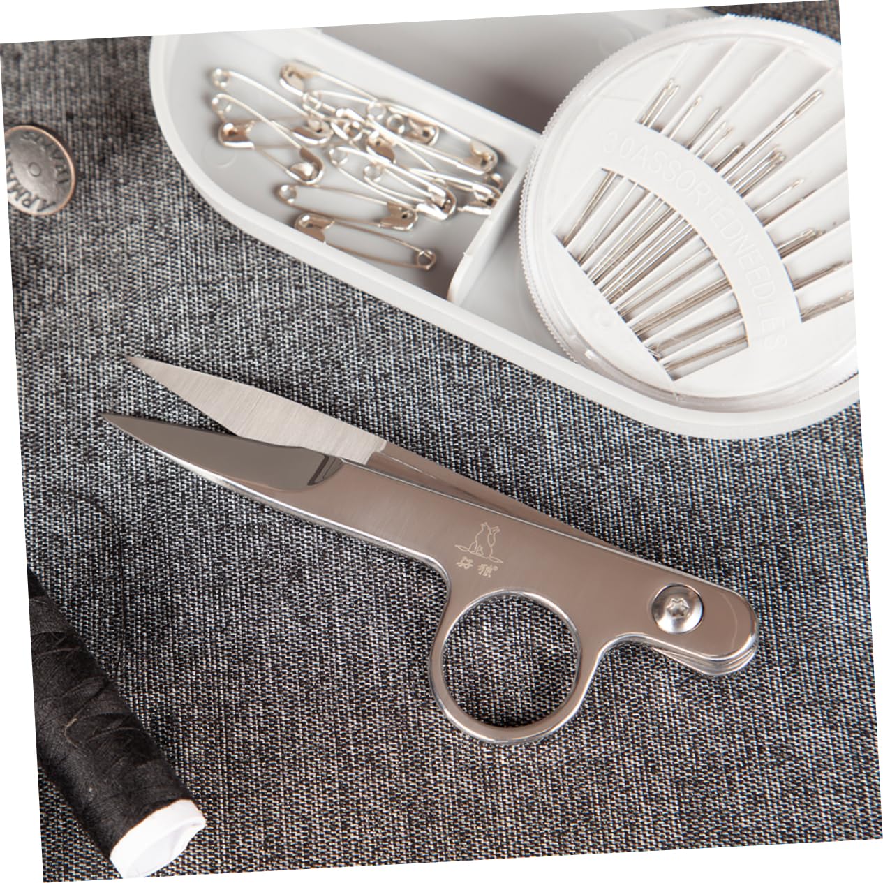 VILLCASE 3 Stck. Stickschere cutting machine häkeln Handarbeitsschere Fadenschere Stickerei Schneiderschere Fadenschneider Stoffschere Baumwollgarn Kreuzstichschere Schere nähen Silver