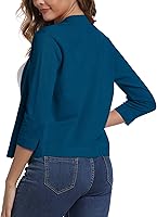 Vista 5 de Urban CoCo Cárdigan corto de mangas34 para mujer suéter elegante