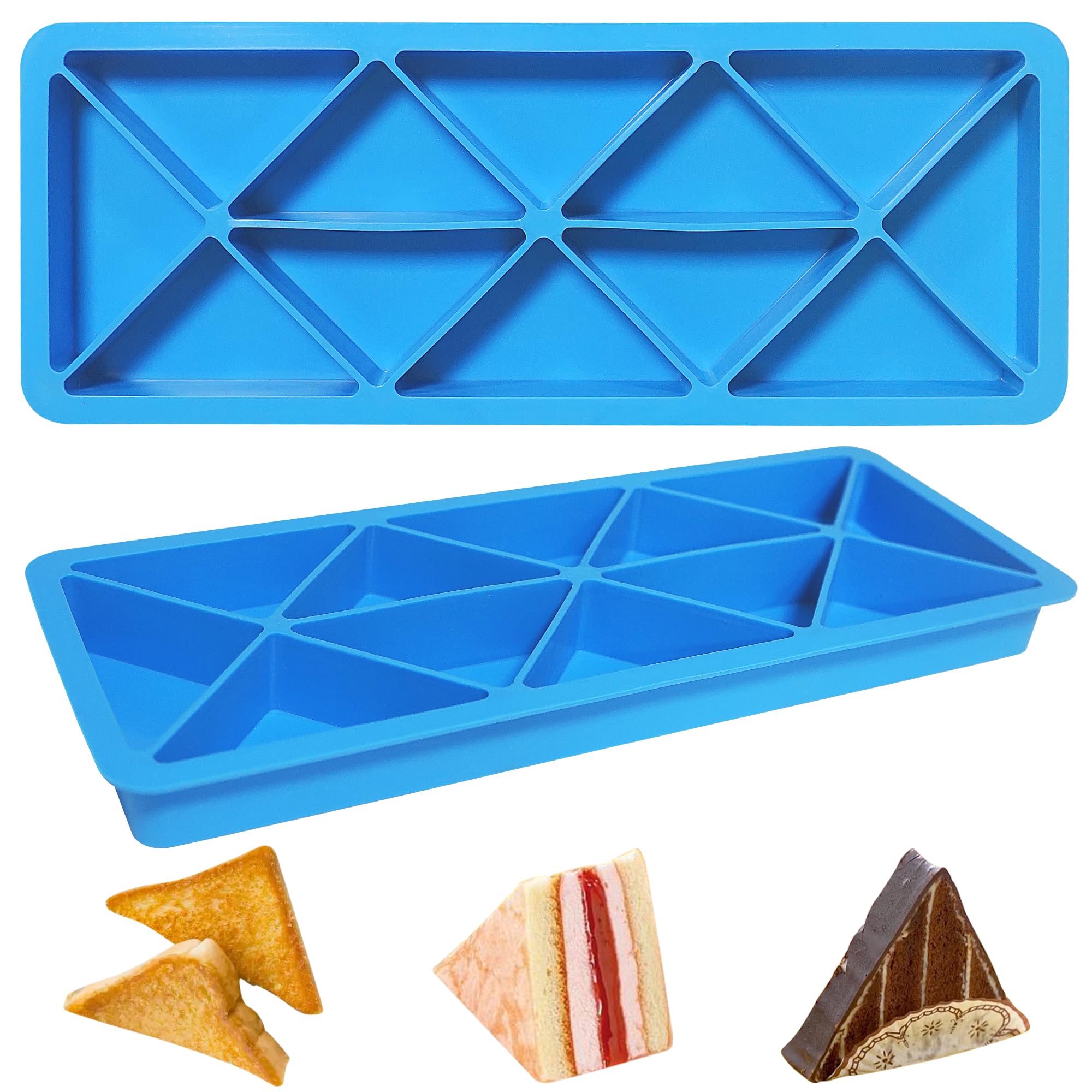 Sidosir Mini molde de silicona para hornear brownies, magdalenas, tarta de queso, 12 cavidades, sin BPA, antiadherente, molde de silicona para hornear pasteles