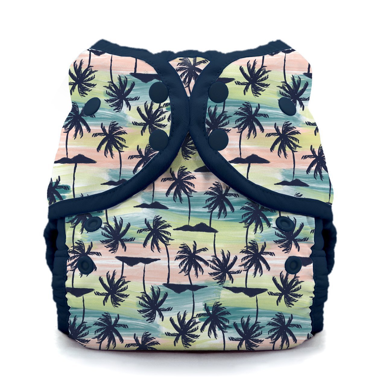 ThirstiesReusable Swim Diaper, Snap Closure, Palm Paradise Size One (6-18 lbs)