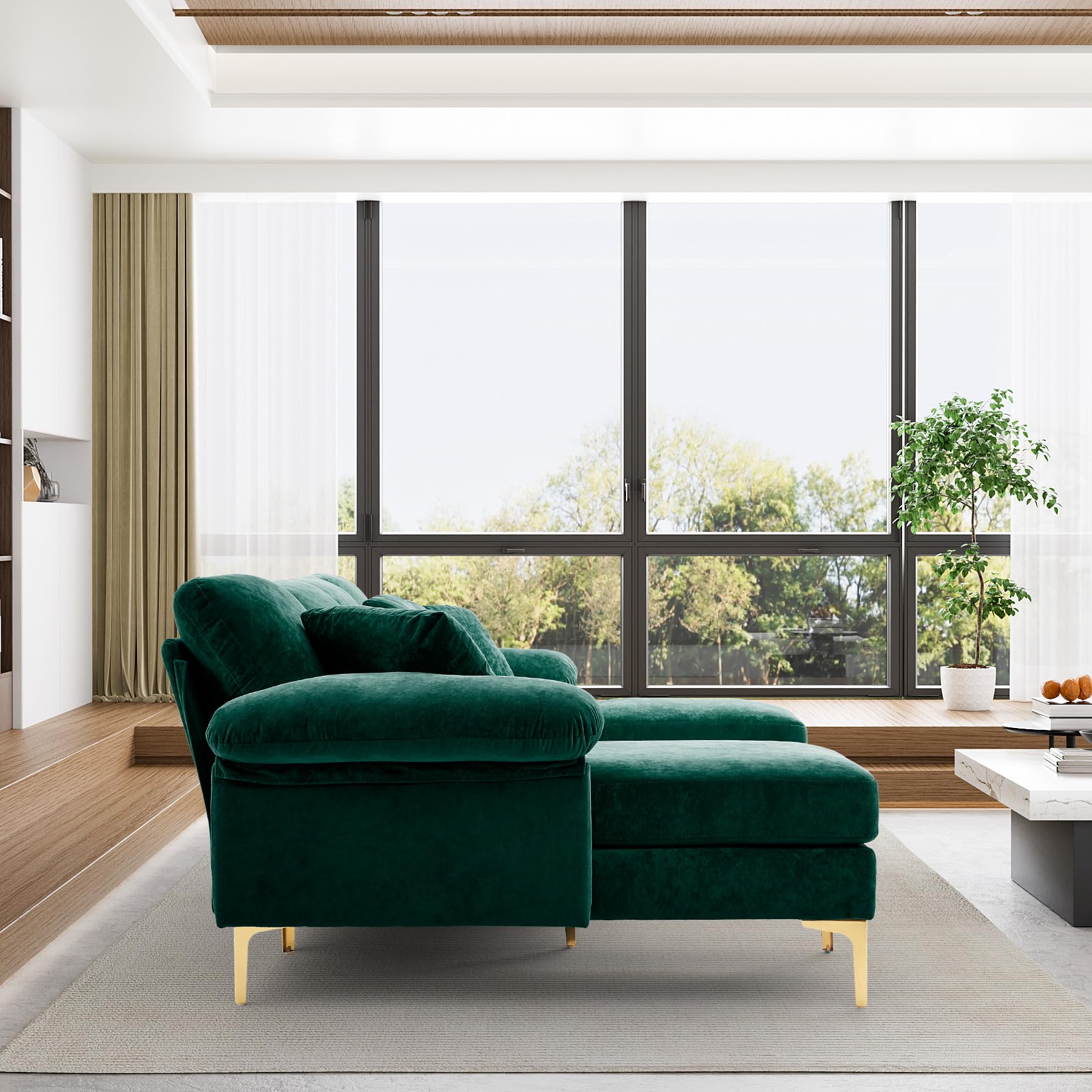 Best Velvet Couch Picks for 2026: Spec-First Guide 3 OUYESSIR U-Shaped Sectional Sofa Couch, 4 Seat Sofa Set for Living Room, Convert — product photo