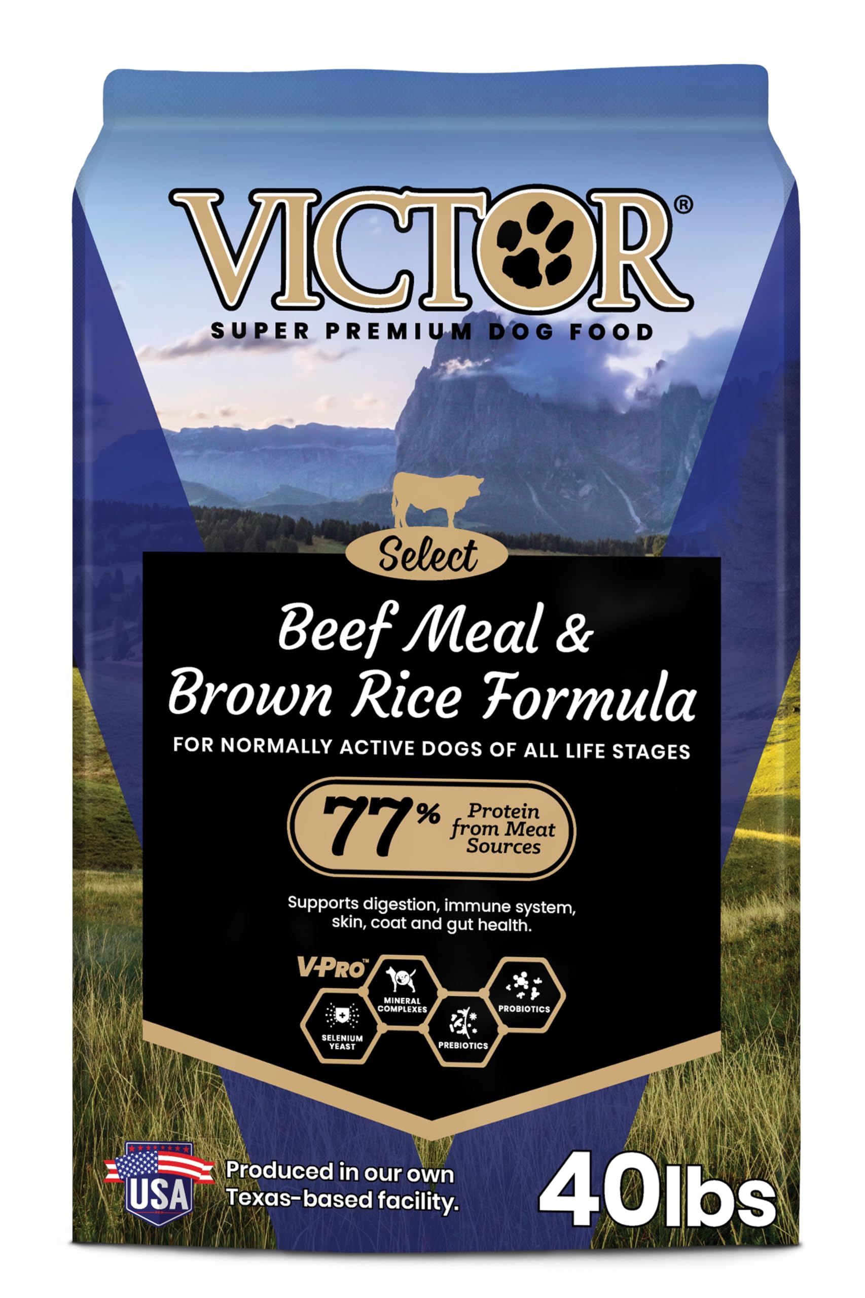 VICTOR Super Premium Dog Food – Select Beef Meal & Brown Rice Formula
