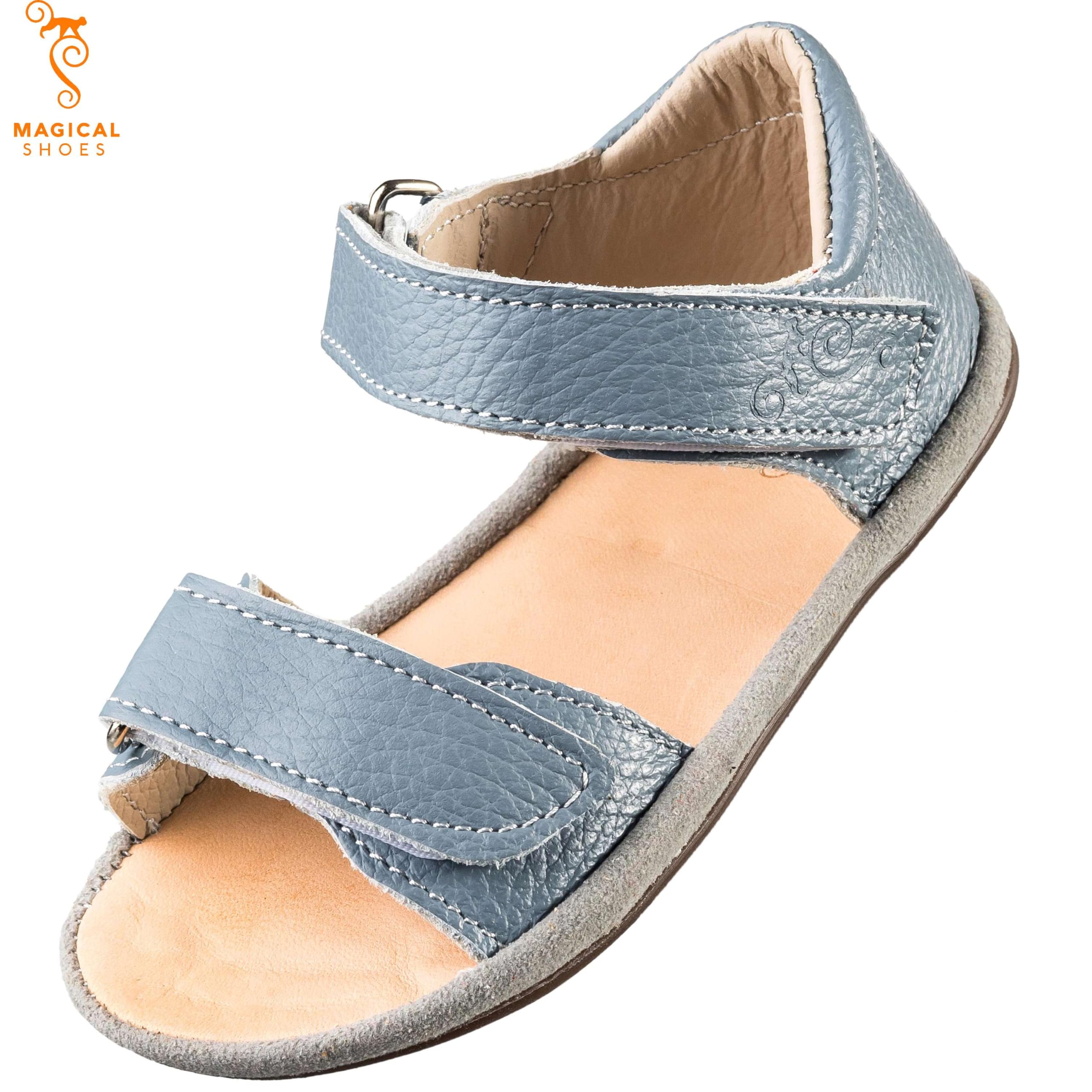 Magical Shoes Kindersandalen, Barfußschuhe Kinder, Sandalen Mädchen & Jungen, Minimalschuhe mit Klettverschluss, Barefoot Sandals Kids, Gr. 24-29, Kiki