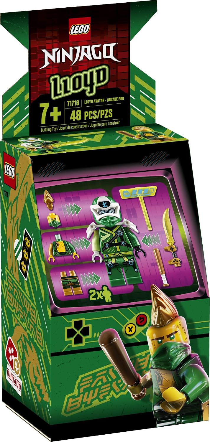 LEGO NINJAGO Lloyd Avatar - Arcade Pod 71716 Mini Arcade Machine Building Kit, New 2020 (48 Pieces)