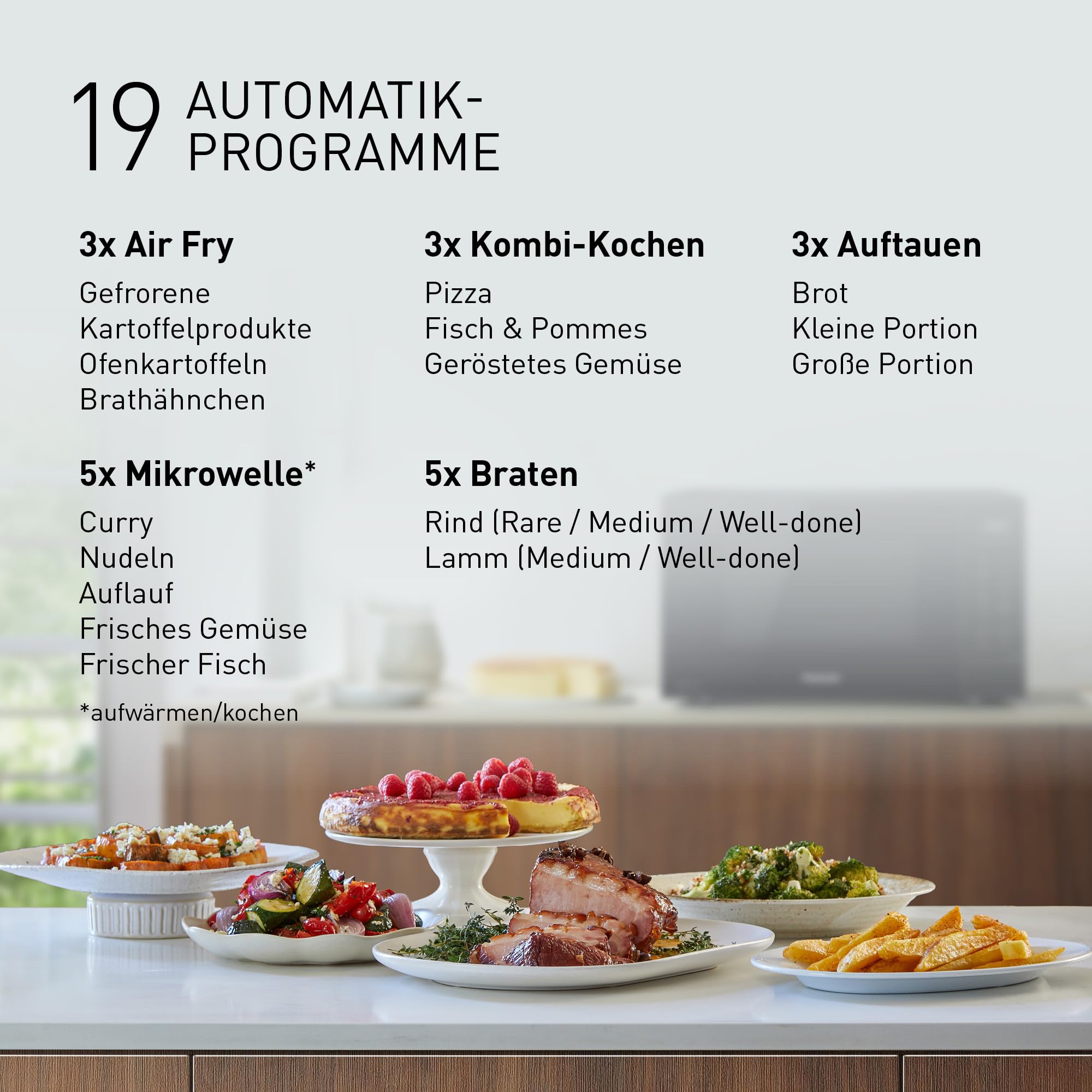 Panasonic NN-CT56RBEPG 27L 4-in-1 Kombimikrowelle mit Airfryer, 1000W Inverter, Konvektion Grill, Schwarz