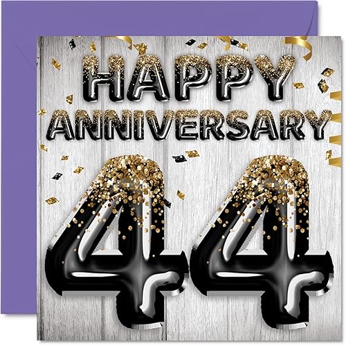 Stuff4 Fantastico biglietto il 44° anniversario marito fidanzato moglie fidanzata