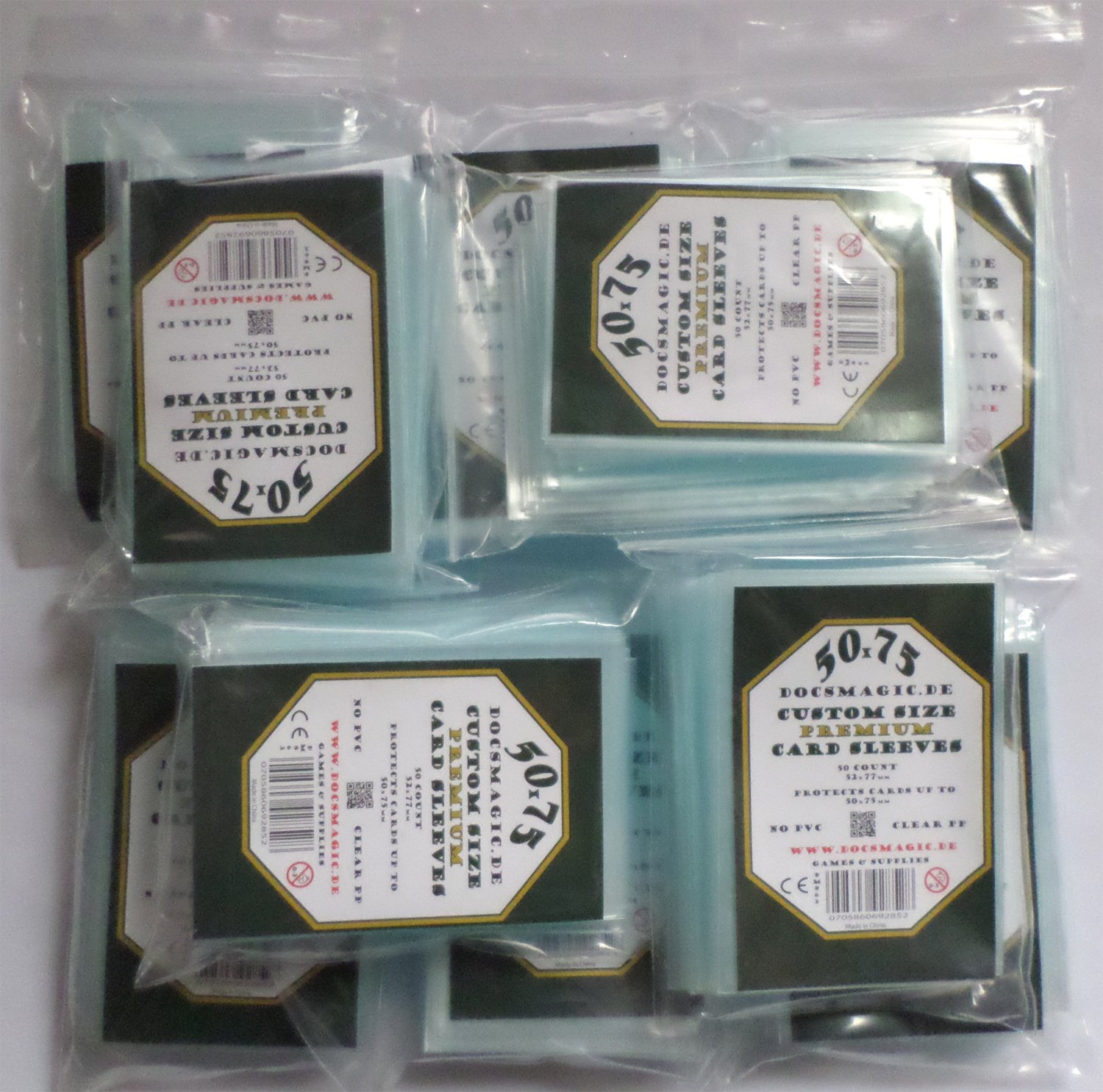 docsmagic.de 500 Premium 50 x 75 Board Game Sleeves - 10 Packs - 52 x 77 - Sails of Glory