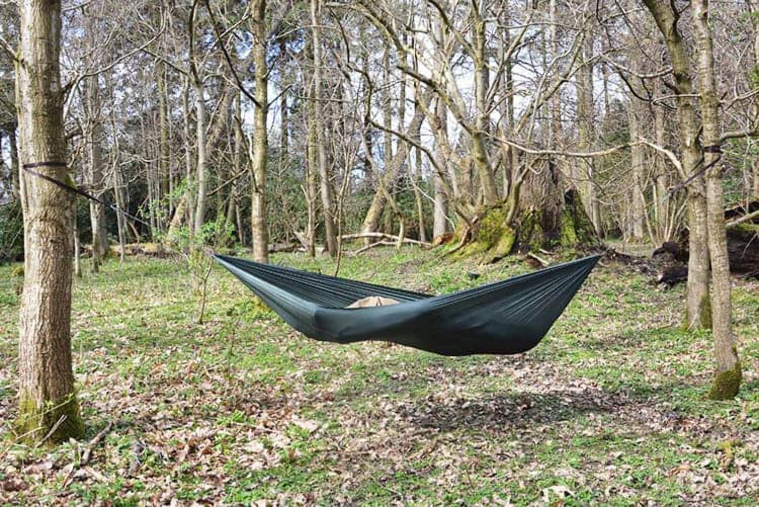Dd Hammocks Olive Green Superlight Hammock - Very Lightweight And Portable Hammock For Backpacking Hiking And Bikepacking Adventure