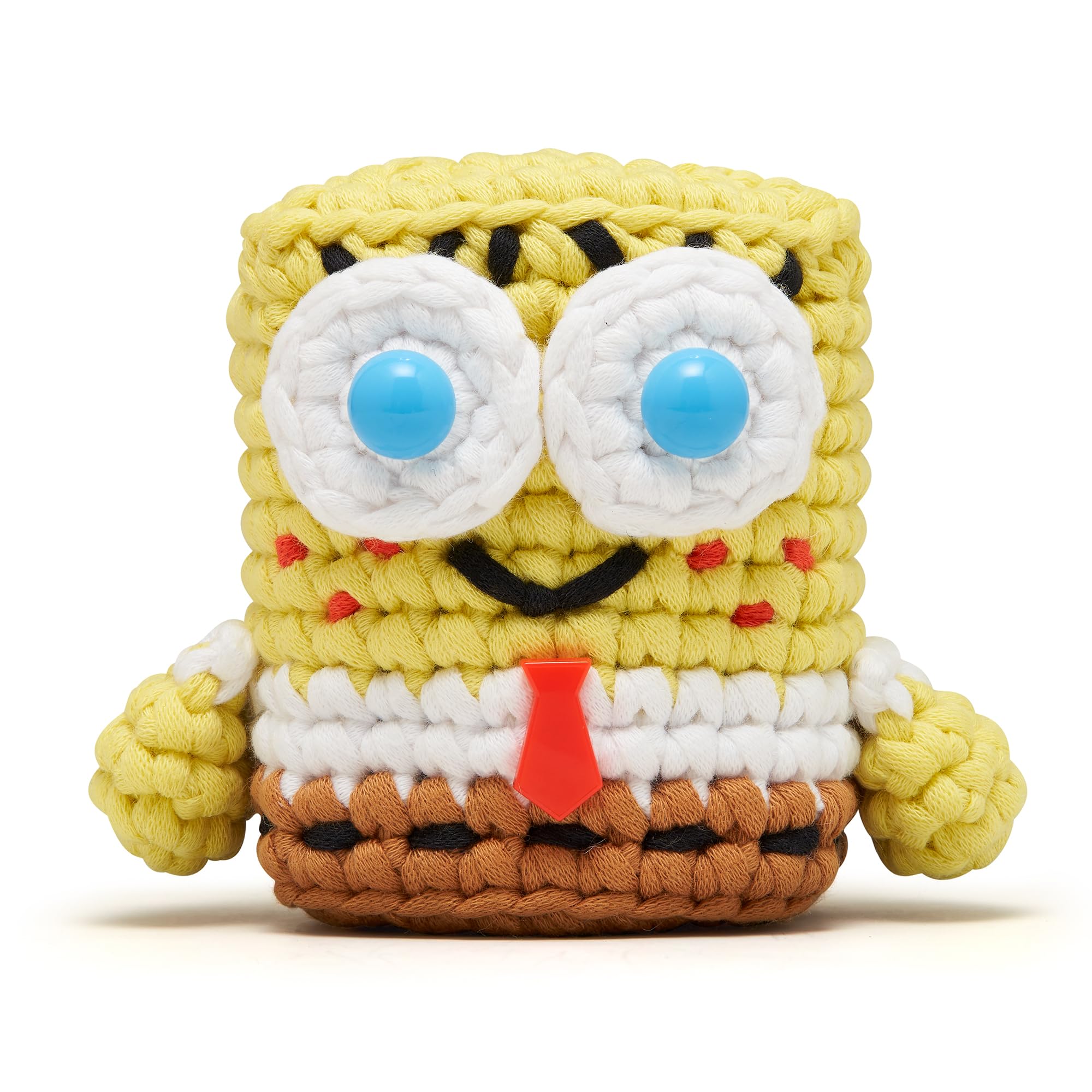 The Woobles Crochet Kit for Beginners – Spongebob Squarepants Craft Kit with Easy Peasy Yarn for Adults & Young Crafters, As Seen On Shark Tank, Step by Step Video Tutorials (Spongebob Squarepants) - 3