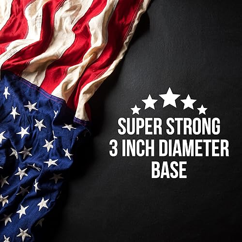 Miniatura 4 de Service First Kit completo de asta de bandera residencial Delta de alta resistencia de 30 pies con luz solar negra premium Plus - Kit de amarre -