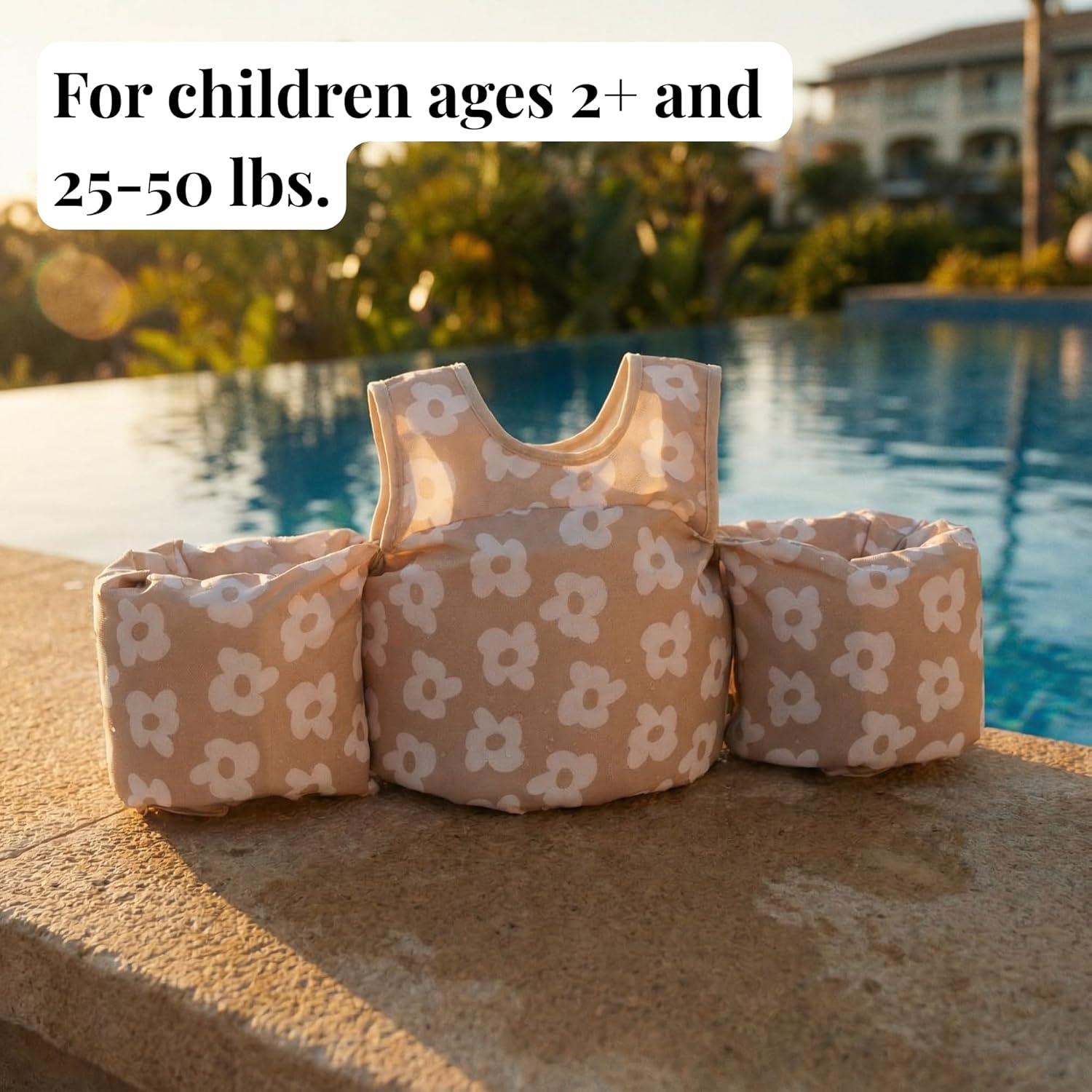 Toddler Swim Vest for Kids 25-50 lbs – Puddle Jumper Style Floaties with Wings & Shoulder Straps, Safety Buckle, Learn to Swim Jacket for Boys & Girls 2-7 Years