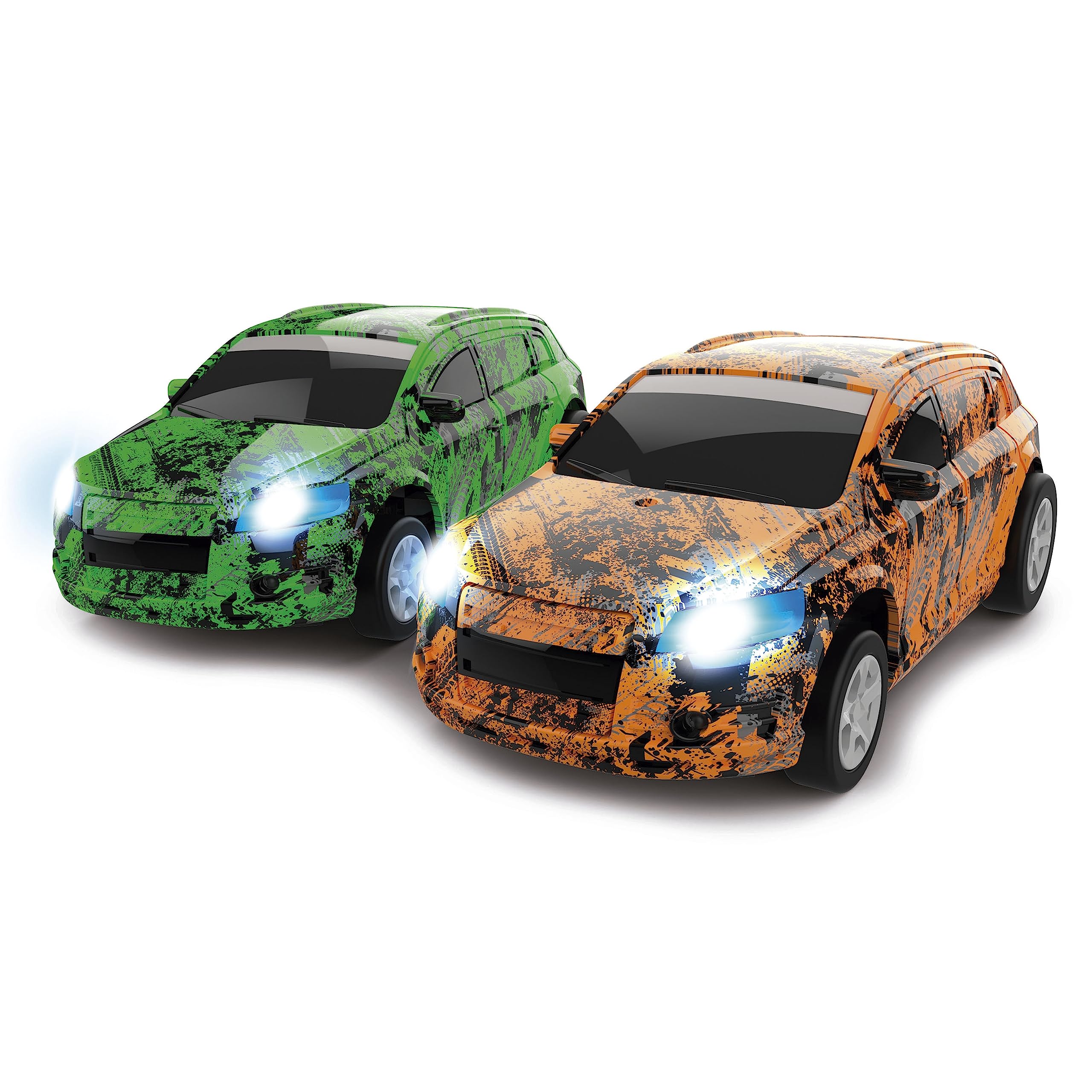 Ninco - Goalcars Supercup | Samochód zdalnie sterowany dla dzieci | Hybrydowy łączący jazdę radiowo i techniki piłki nożnej, 2 pojazdy w skali 1/64 wyposażone w światła (NH93181)