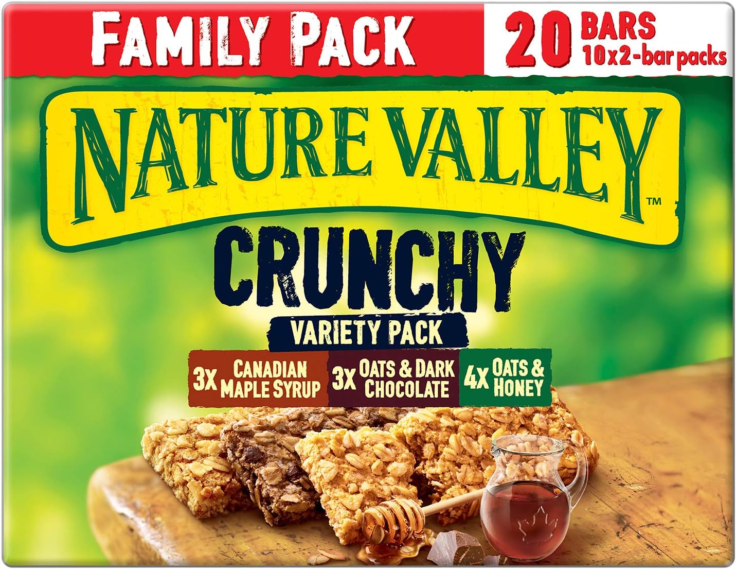 Nature Valley Crunchy Variety Family Pack Cereal Bars, 420 g 7006360003