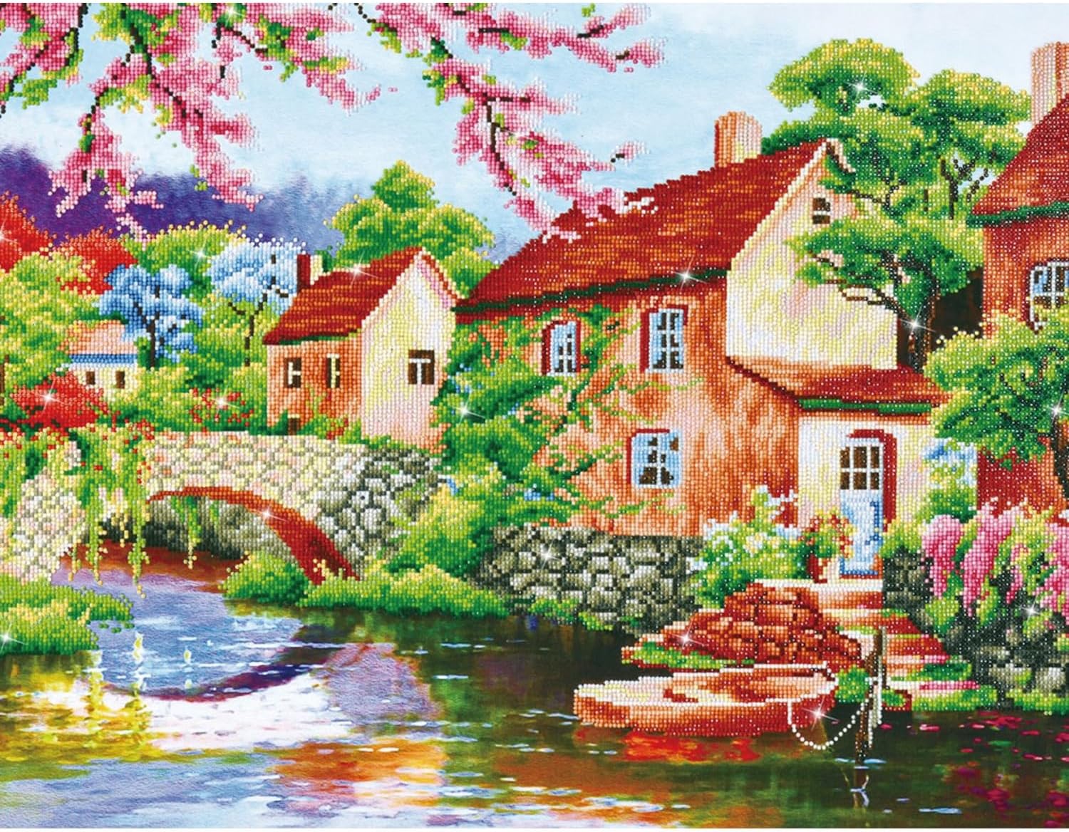 DIAMOND DOTZ Coming Home Landscape Diamond Painting Kits for Adults - Diamond Art Kits a Relaxing Creative Craft Kit with Dotz Gems 24.4"x30.3"