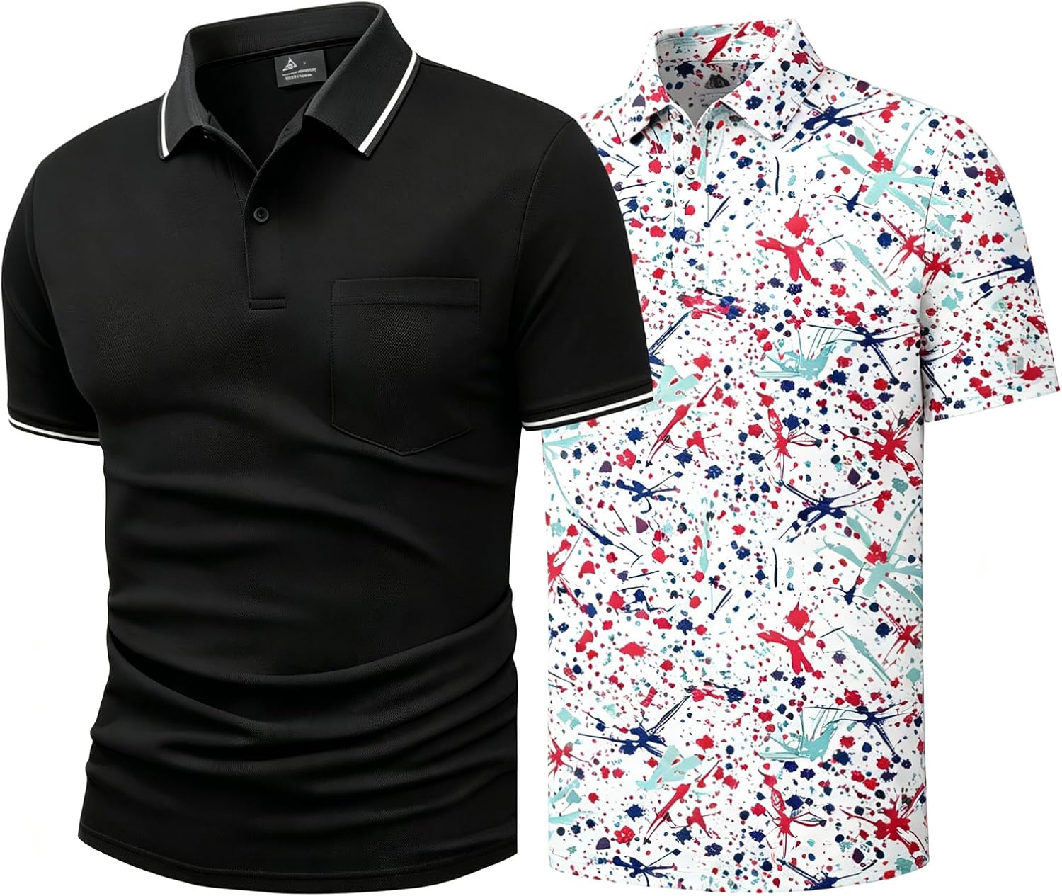 ZITY Select Mens Casual Polo Bundle with Mens Golf Shirts