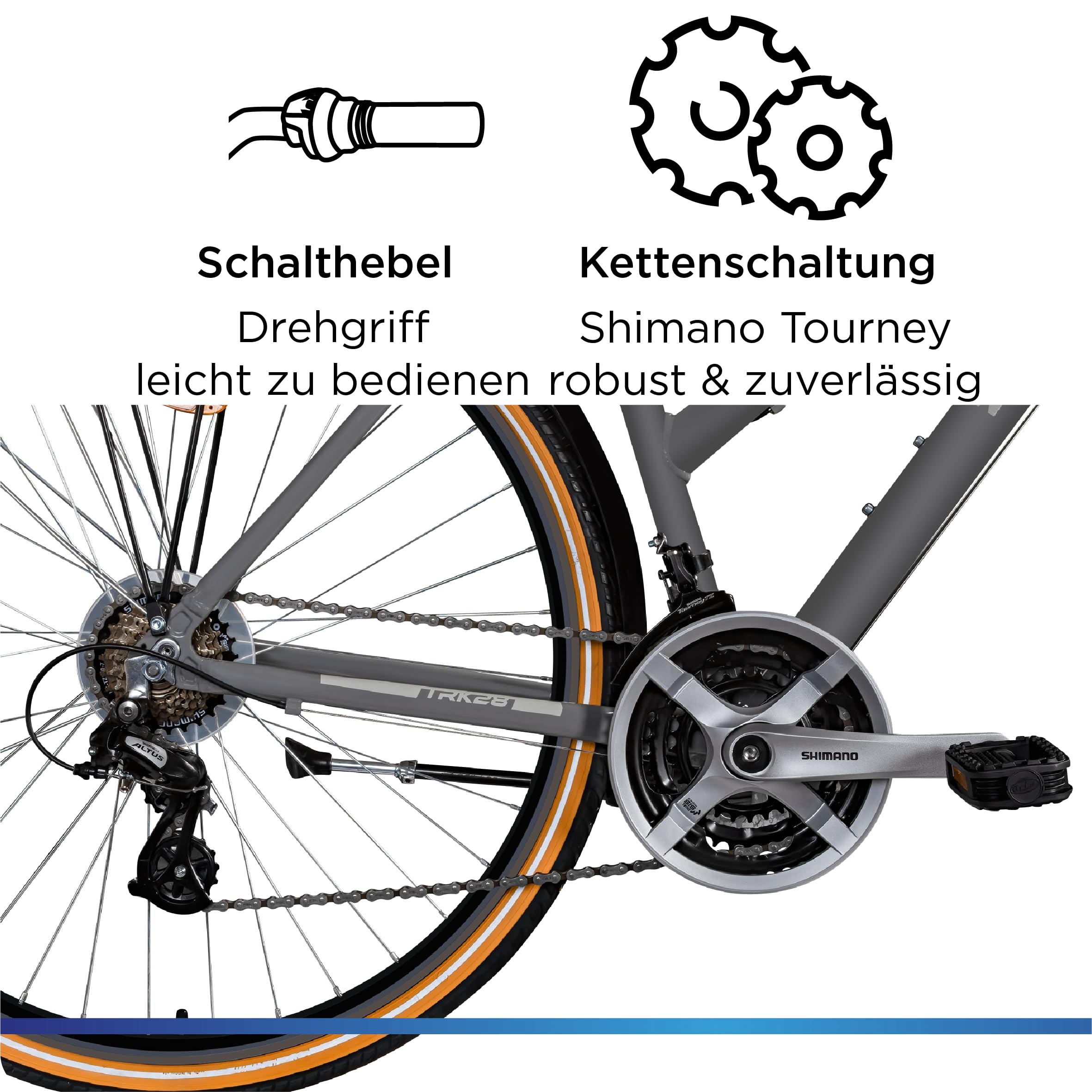 ZÜNDAPP T700 Trekkingrad Damen Herren 28 Zoll ab 160 cm Fahrrad Trekking Rad 21 Gang StVZO Trekkingbike