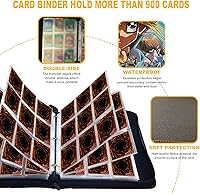 Vista 5 de Carpeta de tarjetas coleccionables para 900 tarjetas, con 40 fundas extraíbles, juguetes regalos para niños y niñas