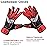 EFAH SPORTS Soccer Goalkeeper Gloves for Kids Boys Children Youth Football Goalie Gloves with Super Grip Protection Palms (Size 2 Suitable for 4 to 5 Year Old, Red)