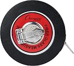 Champion Sports Closed Reel Measure Tape - Measuring Tapes with Hand Crank for Track and Field, Long Jump, Landscaping - Durable, Dual-Sided Measuring Reel with Feet and Meters - Multiple Lengths
