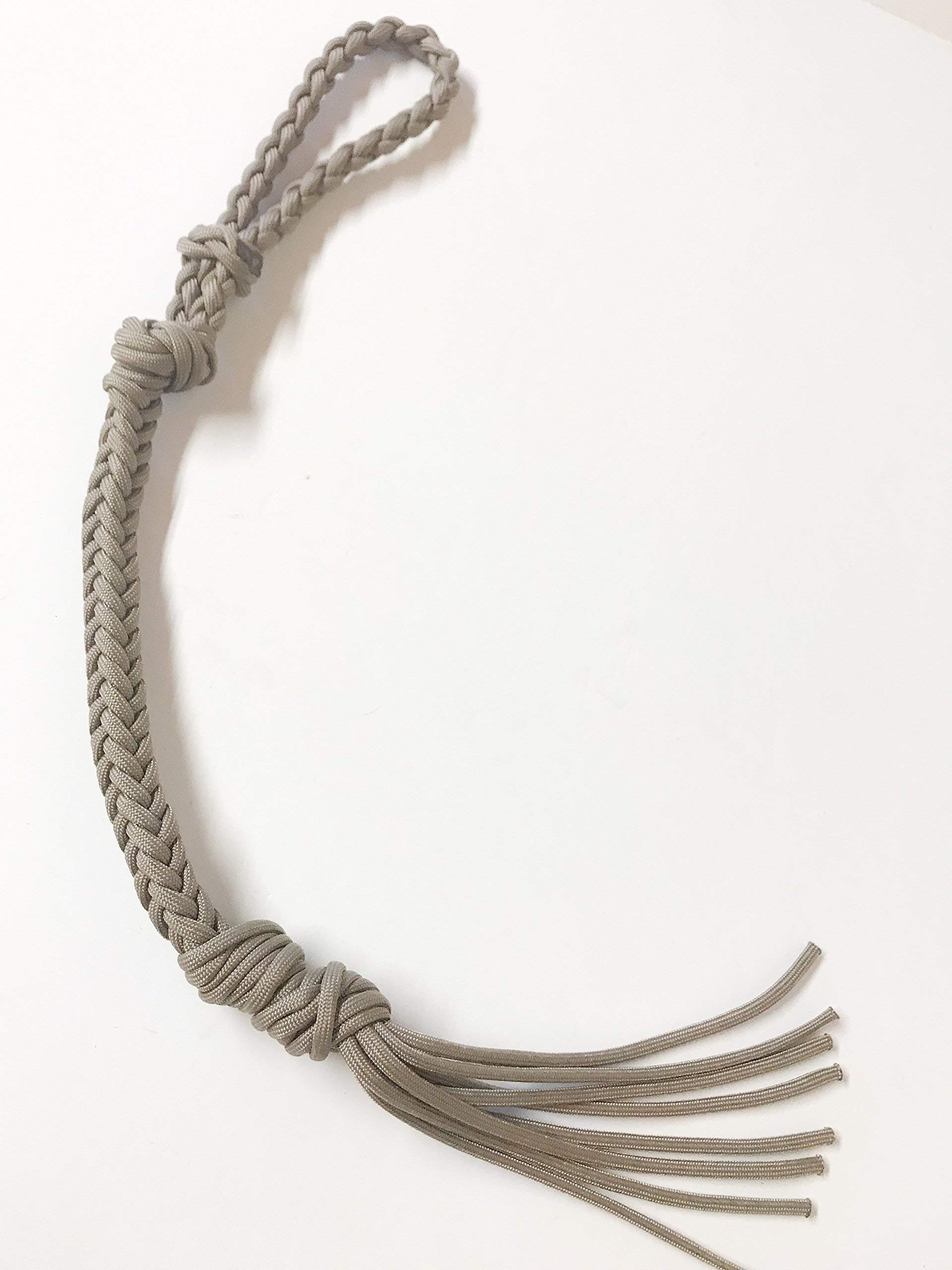 riding quirt hand braided tan riding crop