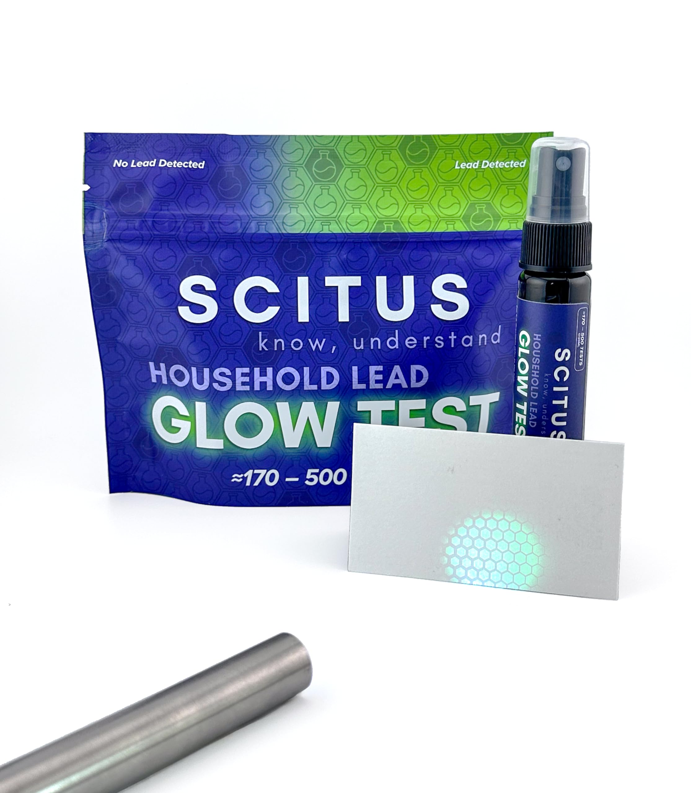 Scitus Know, Understand Glow Test 170-500 Tests for Lead in Paint, Ceramic, Stripped Wood, Varnish, Lead Test Kit