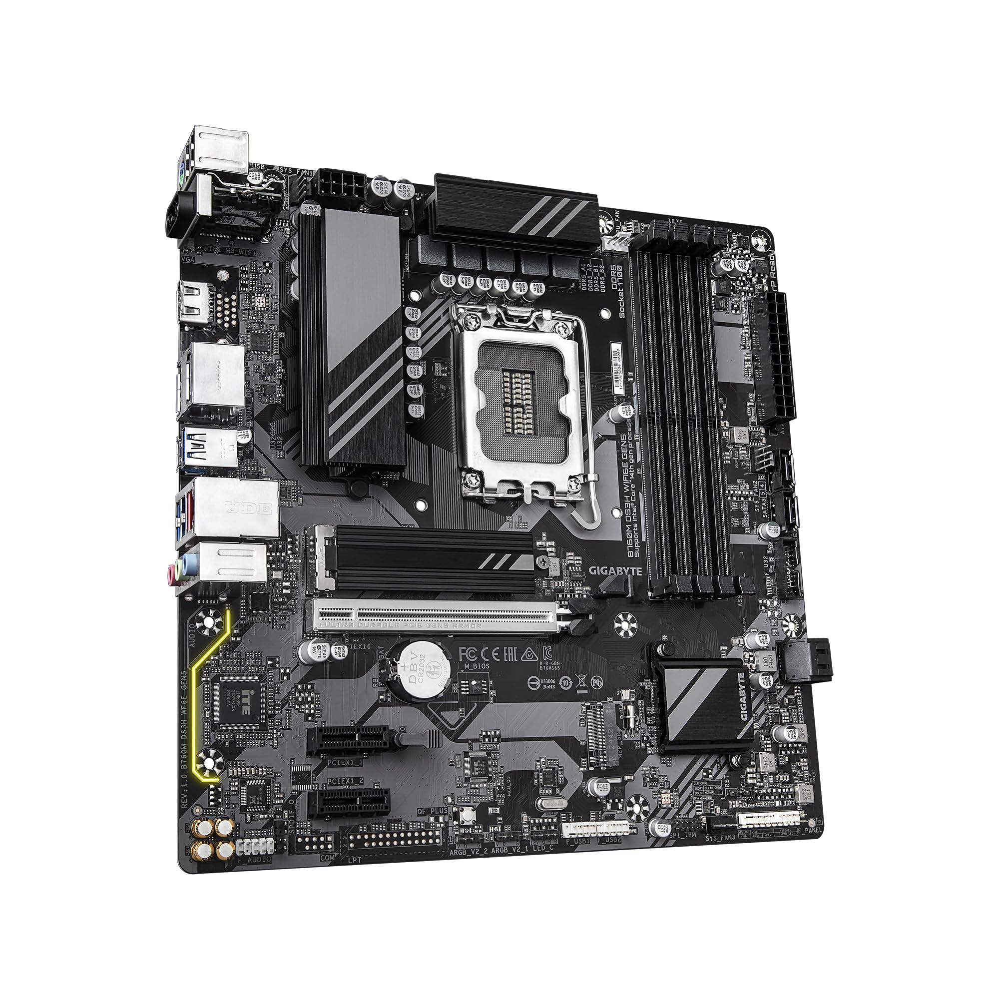Amazon.com: GIGABYTE B760M DS3H WIFI6E GEN5 Intel LGA 1700 mATX