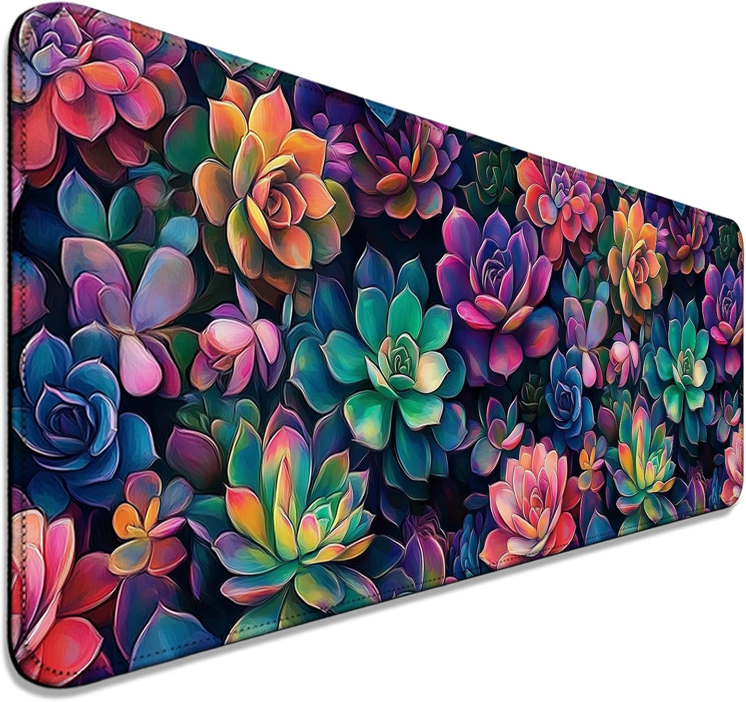 Succulent Plants XL Mouse Pad & Desk Mat for Gaming, Office & Home