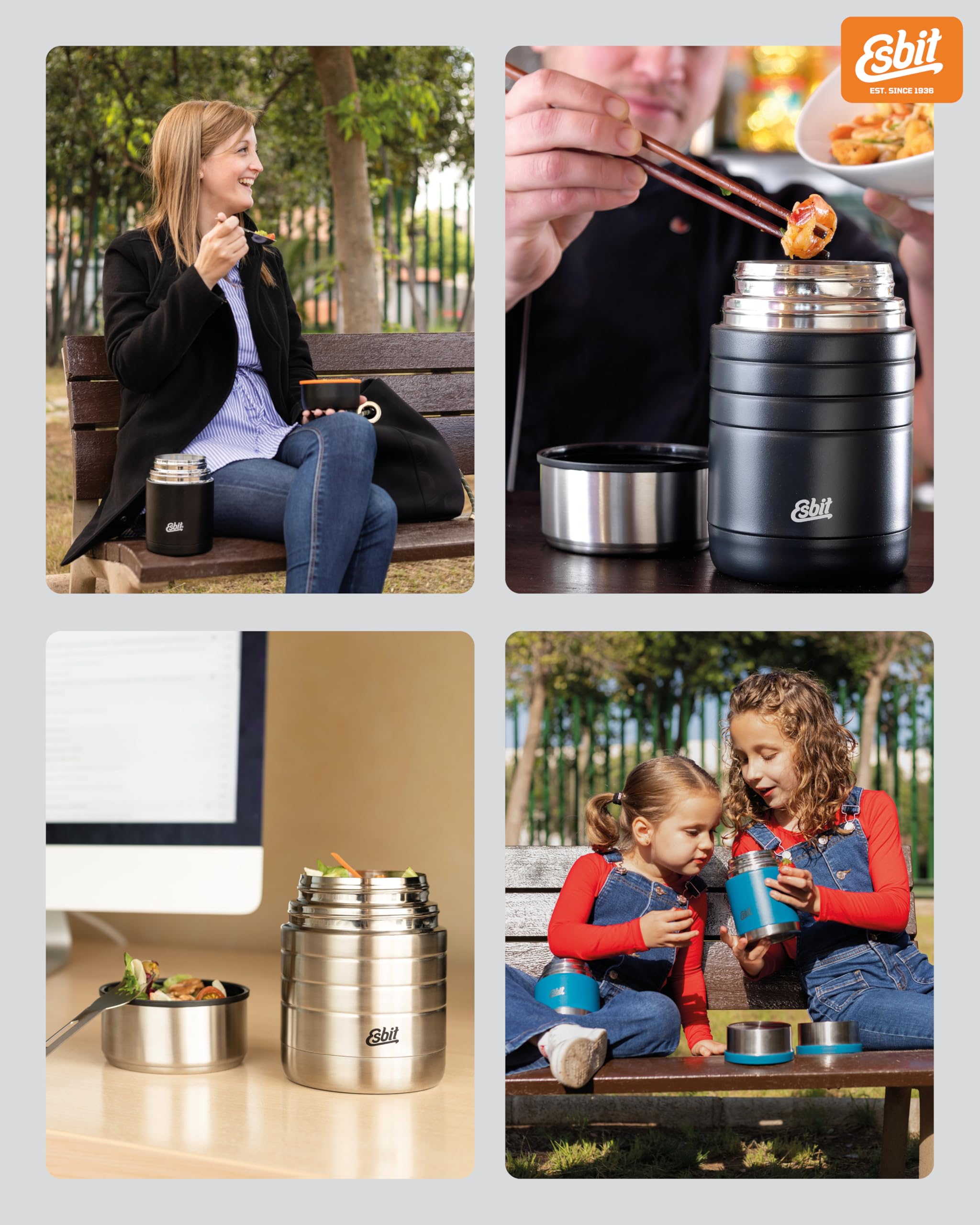 Esbit Sculptor Thermocontainer voor eten, warmhoudcontainer, 750 ml