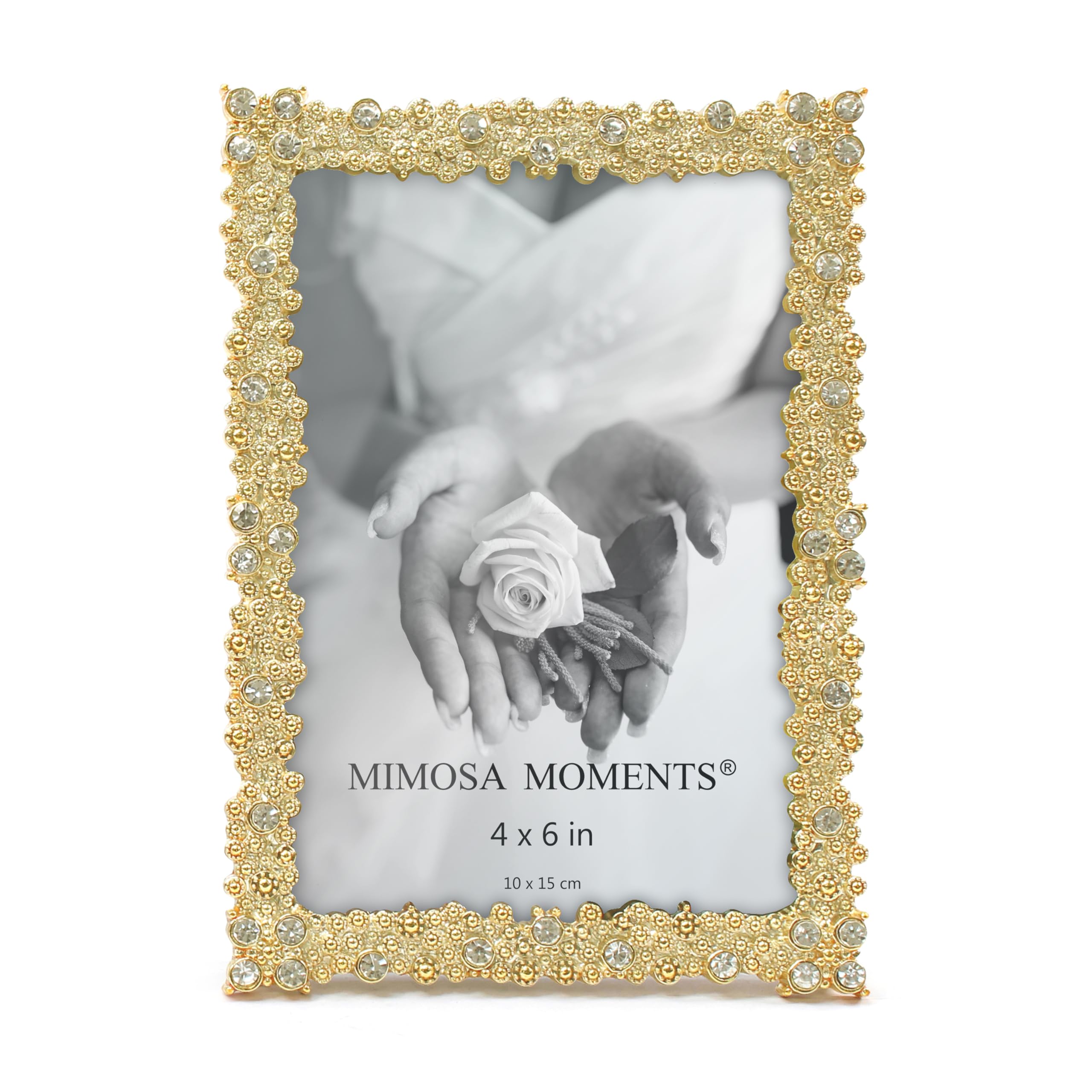 Amazon.com - MIMOSA MOMENTS 4x6 Brass-Tone Picture Frame with