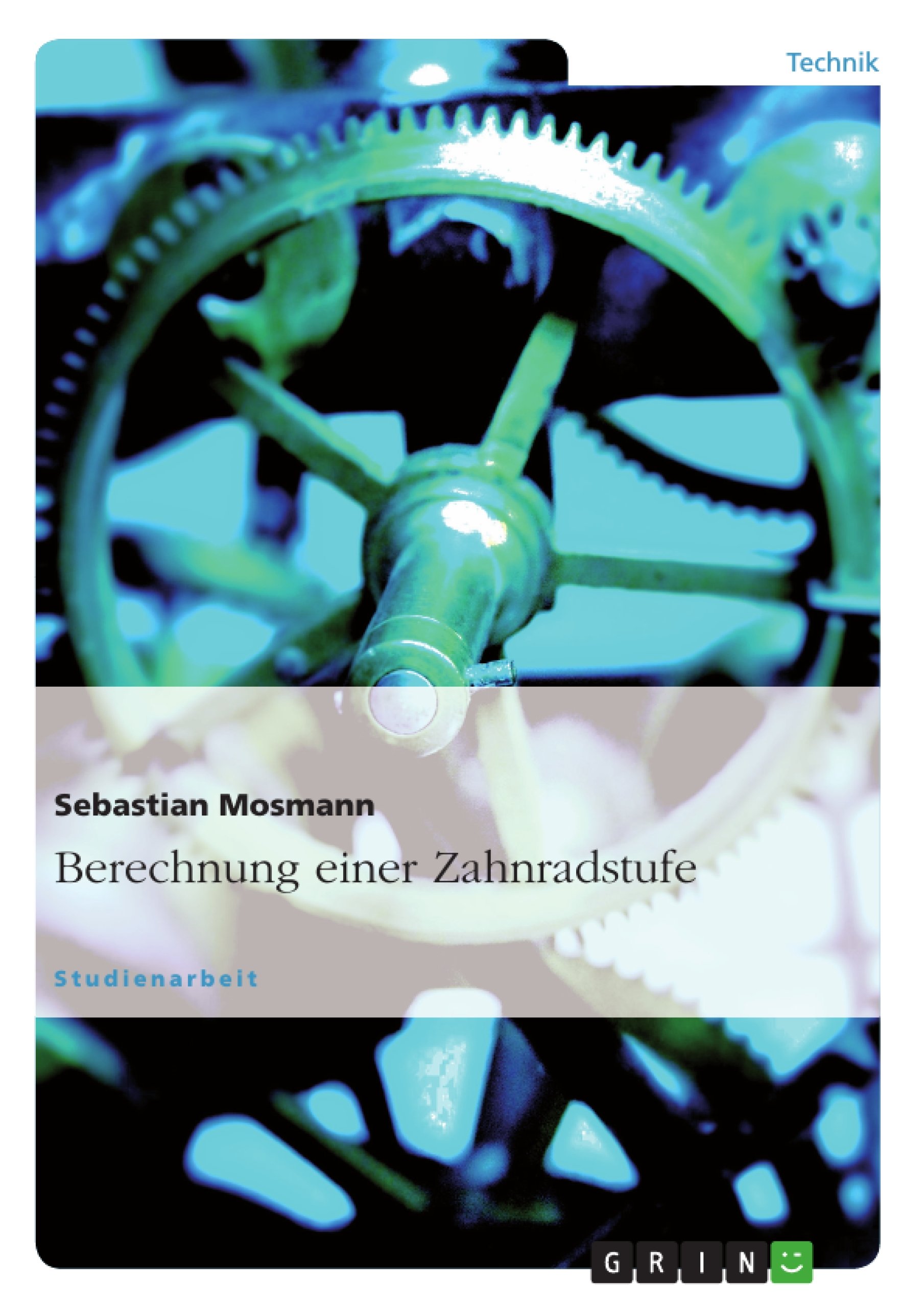 Berechnung einer Zahnradstufe (German Edition)