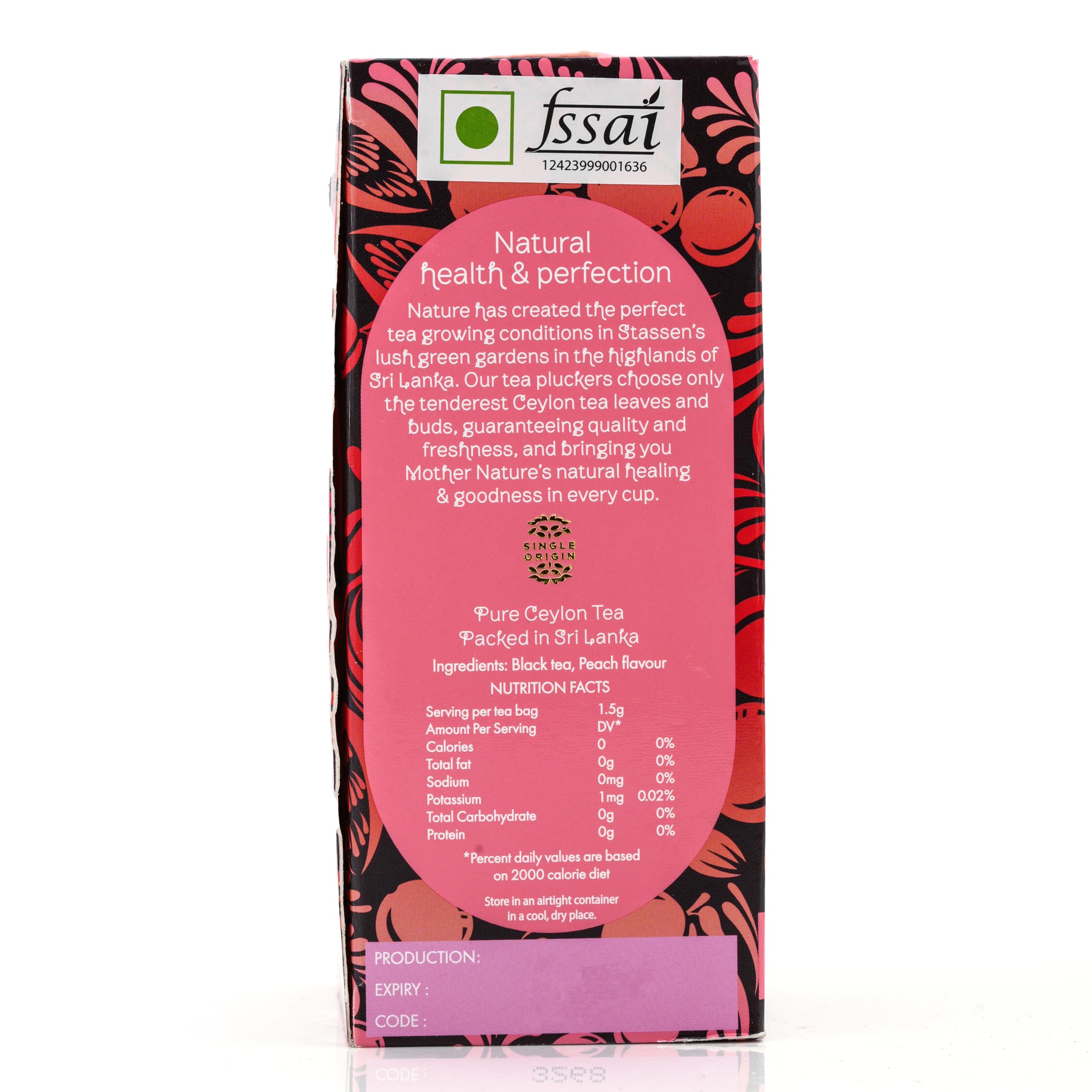 TIB The Infinity Box Pure Ceylon Peach Tea – 25 Tea Bags | Aromatic & Fruity Black Tea | Refreshing & Flavorful | Pack Of 4 - Image 6 thumbnail