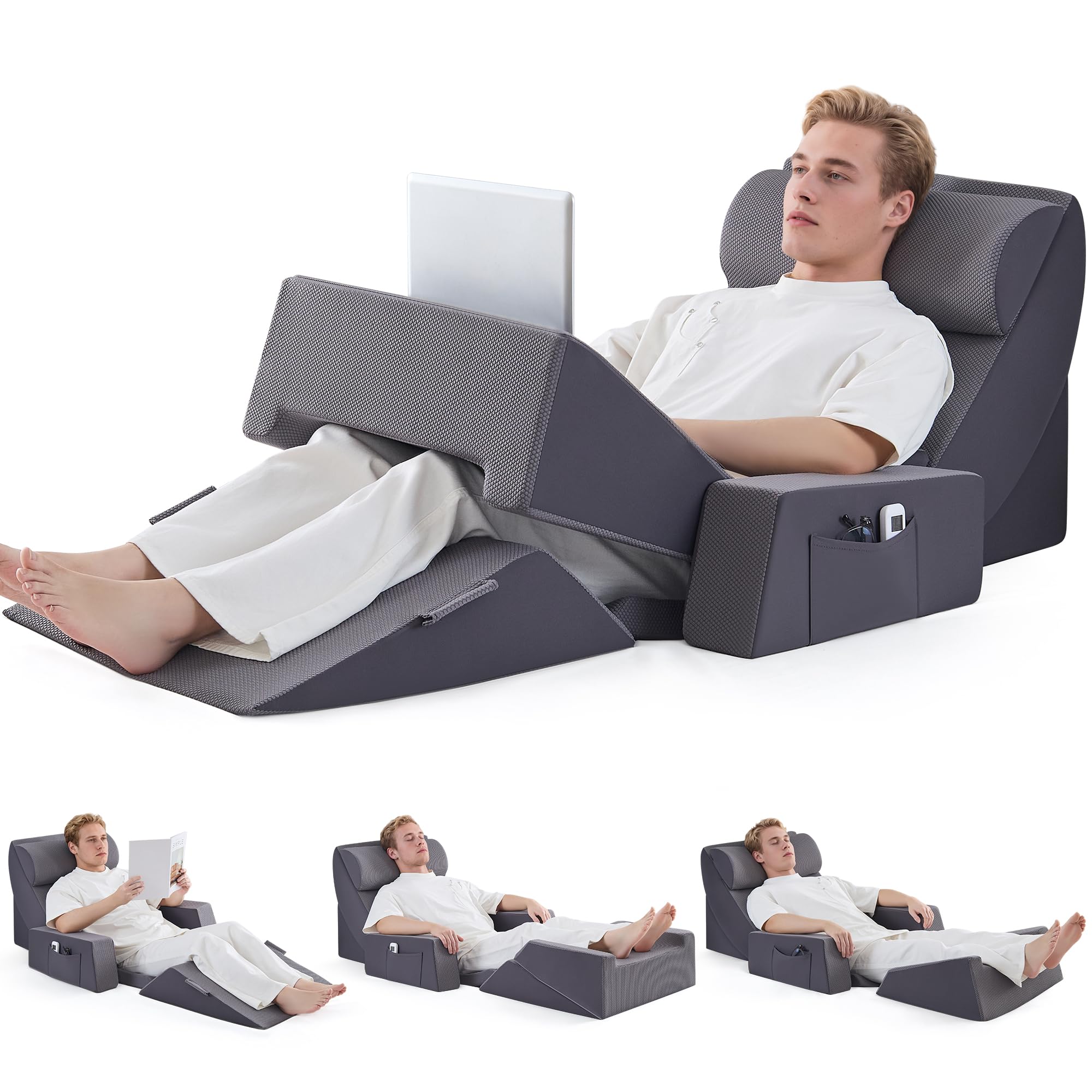 Paxato 9PCS Wedge Pillow Set